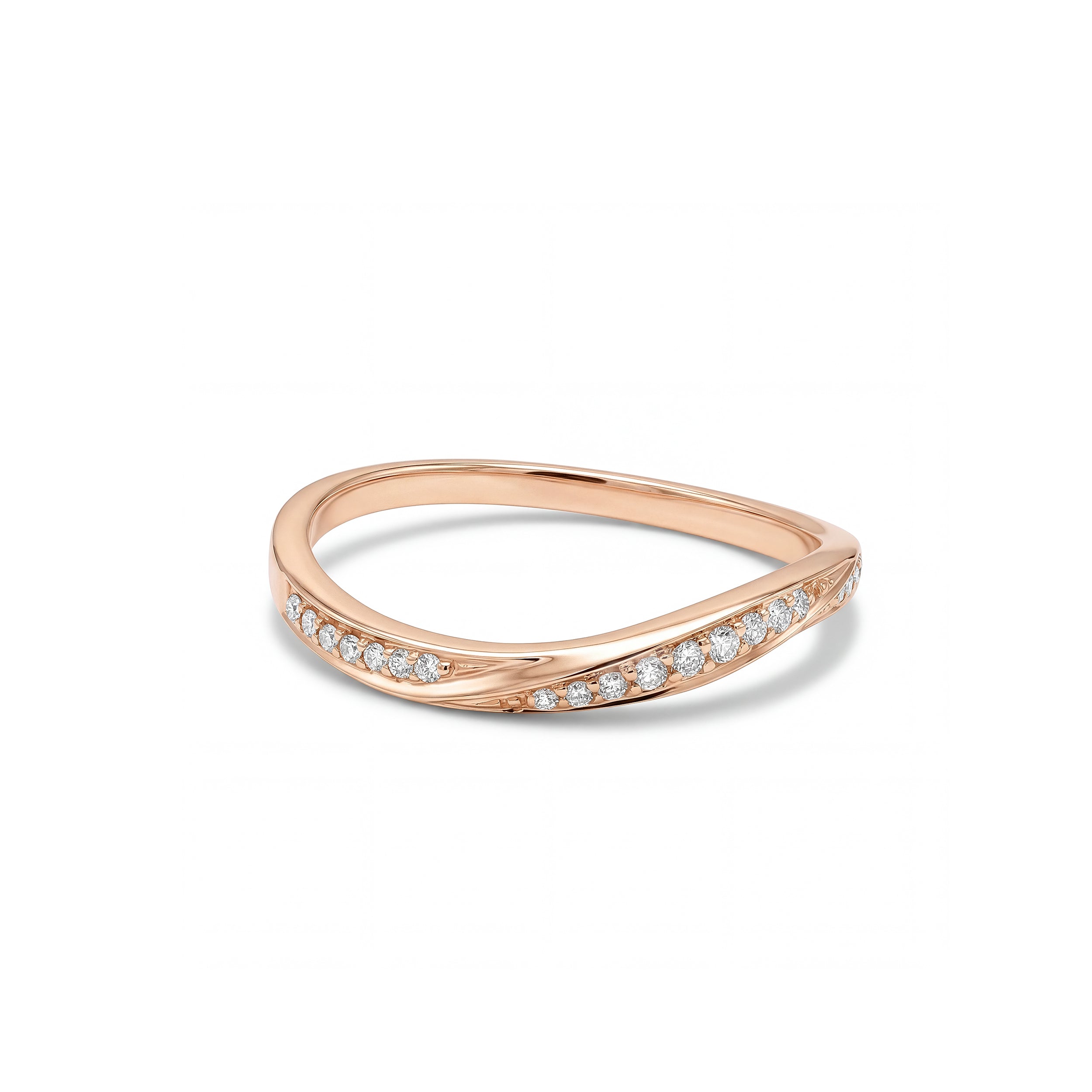 Natural Diamond Curved Band product image 1
