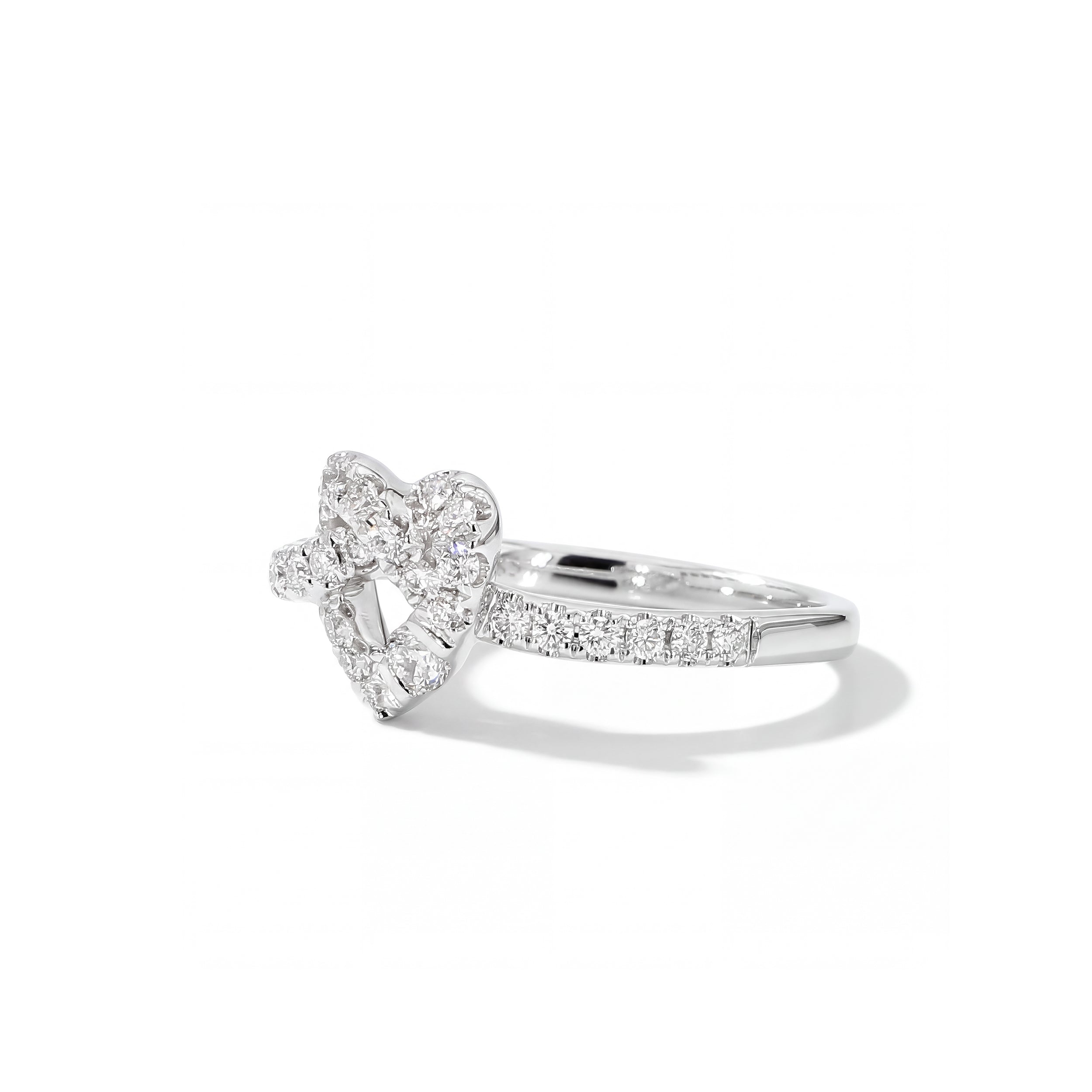 Natural Diamond Heart Knot Ring product image 2