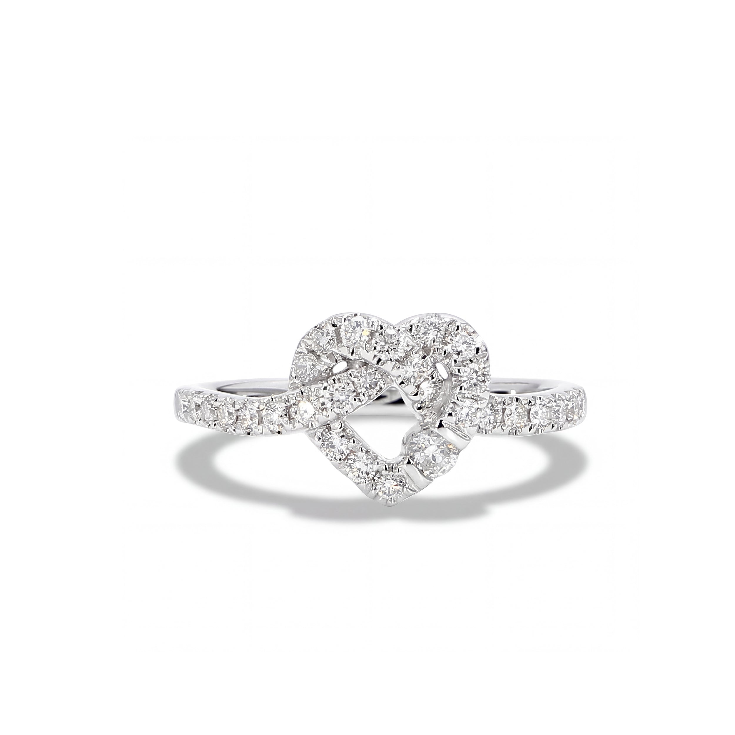 Natural Diamond Heart Knot Ring product image 1