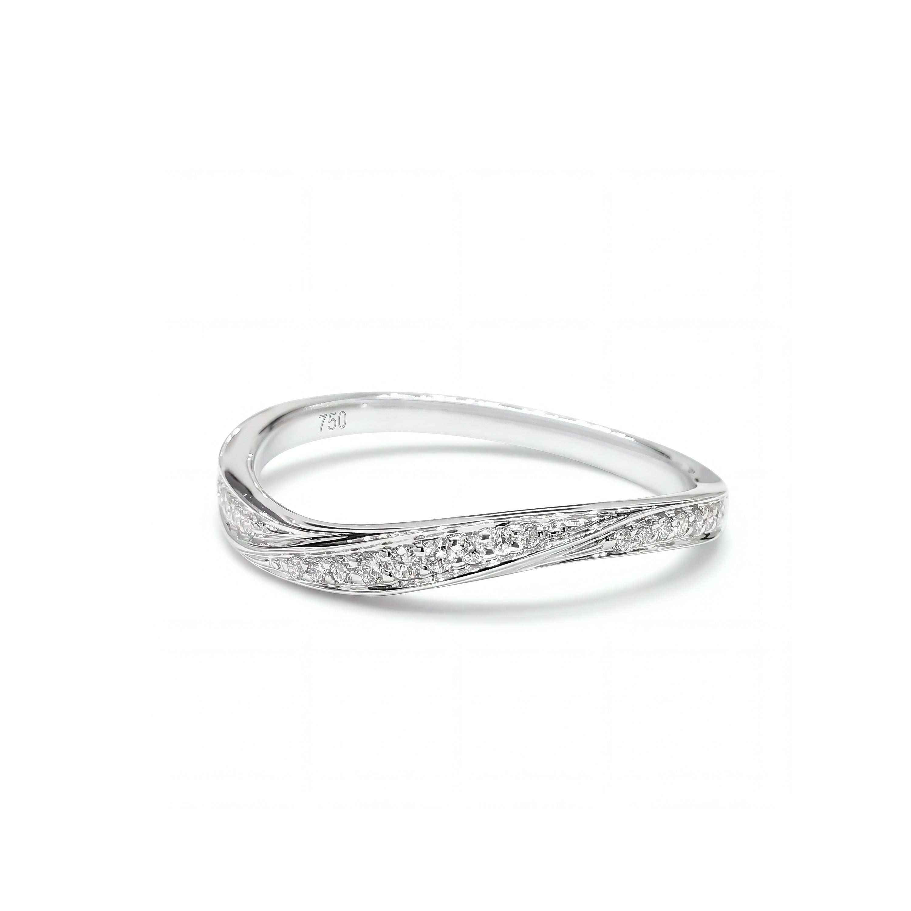 Natural Diamond Curved Band product image 1