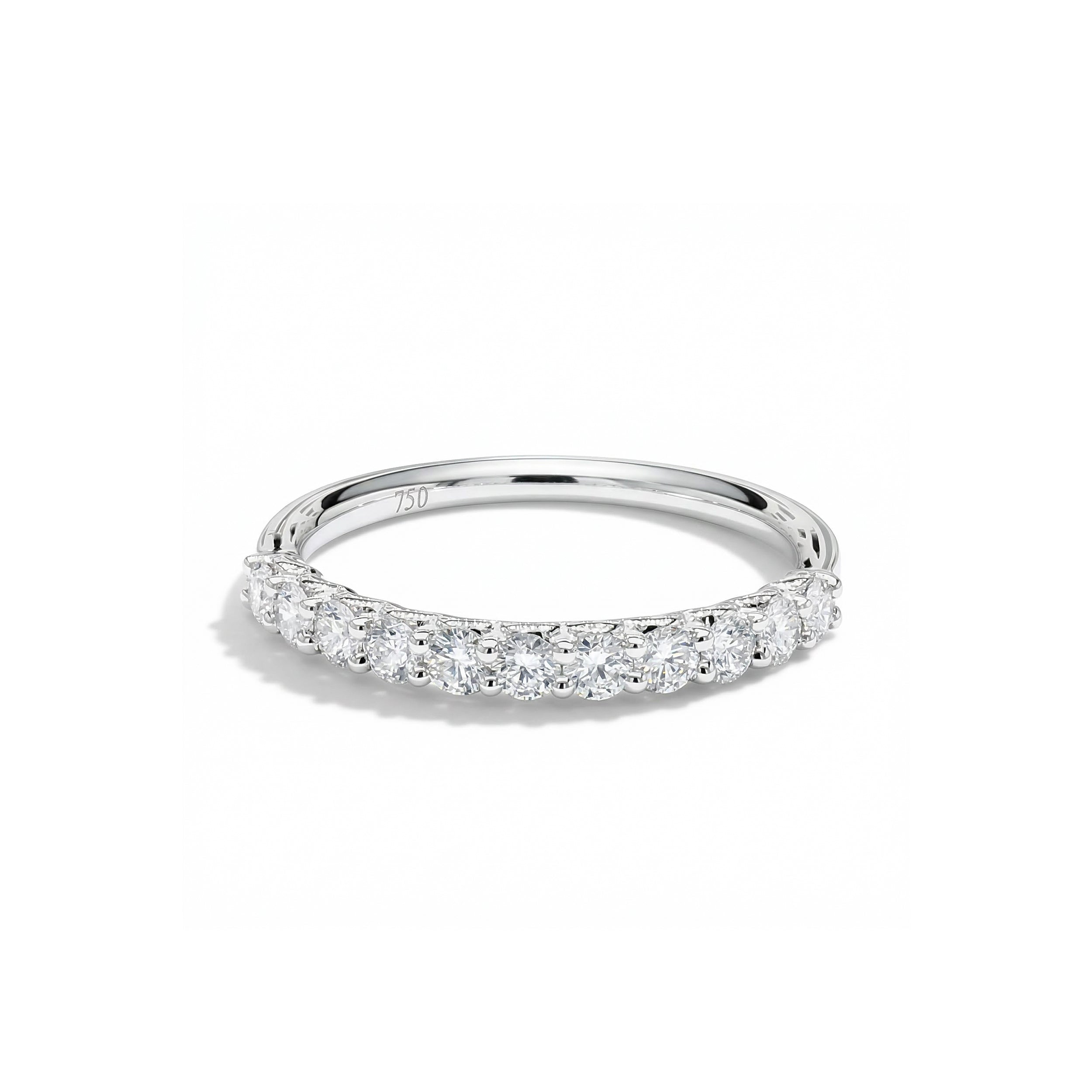 Natural Diamond White Gold Band product image 1