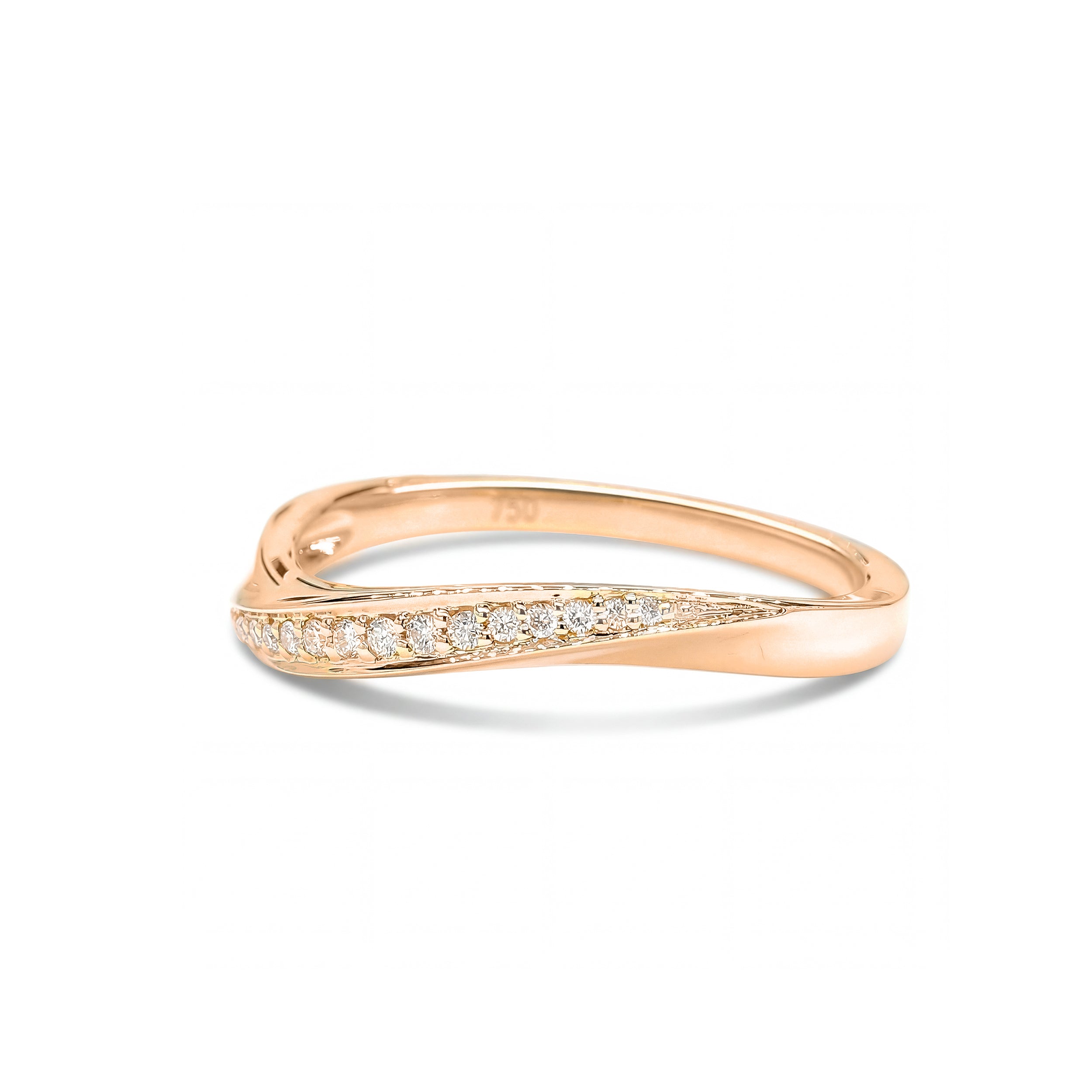 Natural Diamond Rose Gold Band product image 2