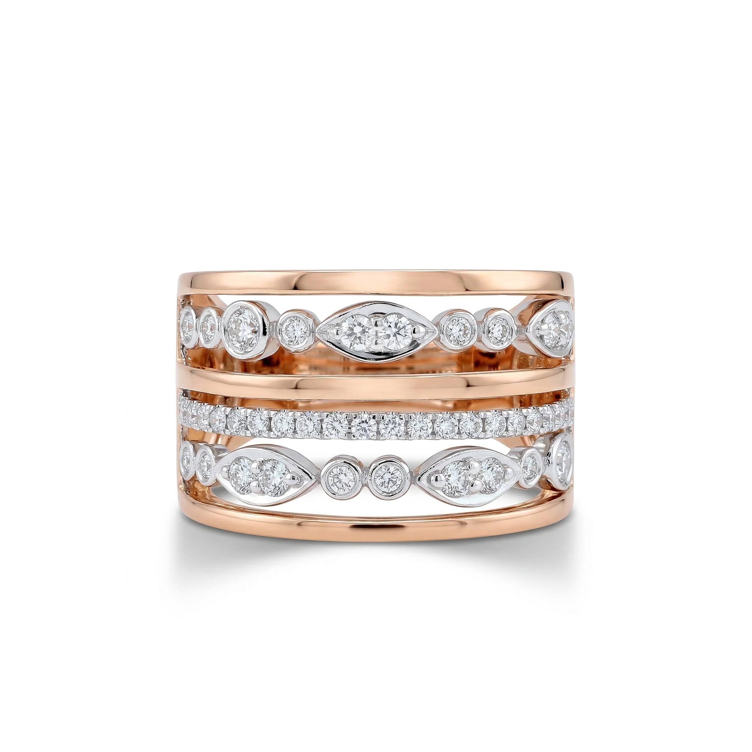 Natural Diamond Rose Gold Band product image 1