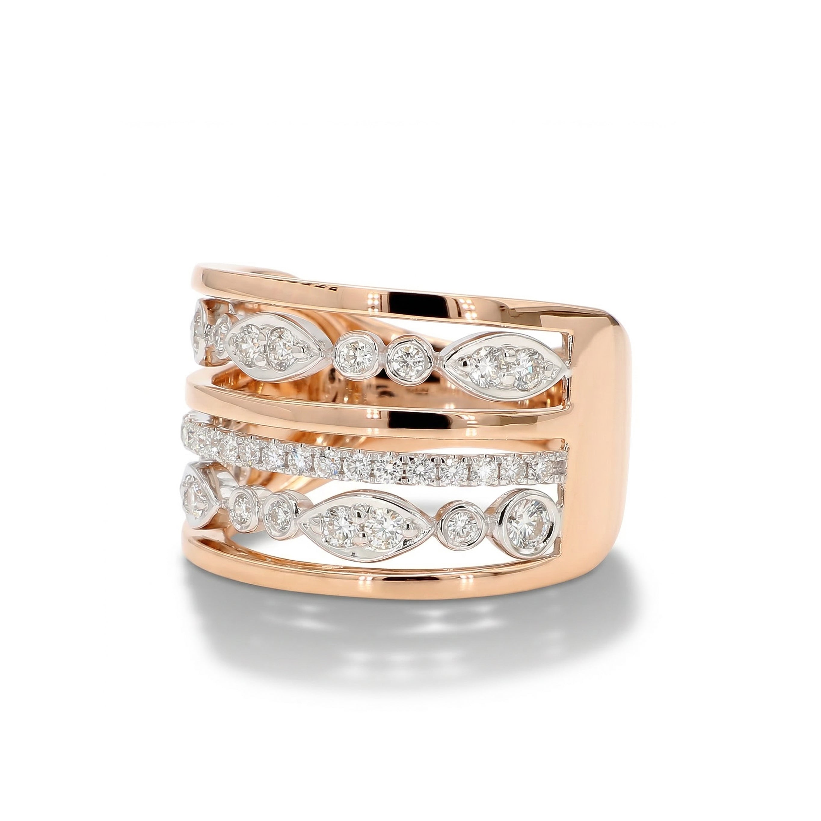 Natural Diamond Rose Gold Band product image 2