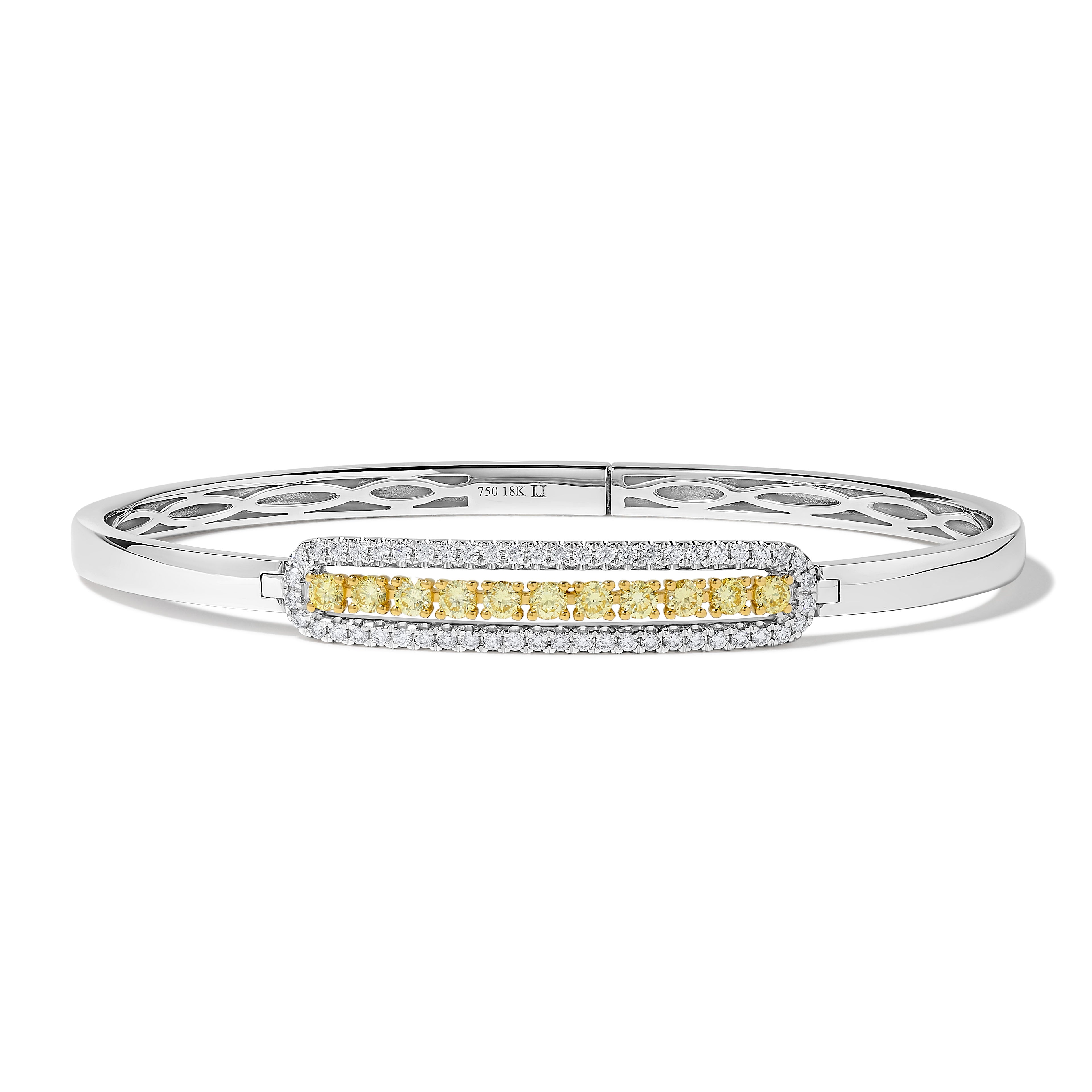 Yellow & White Round Diamond Bracelet SB0013GP