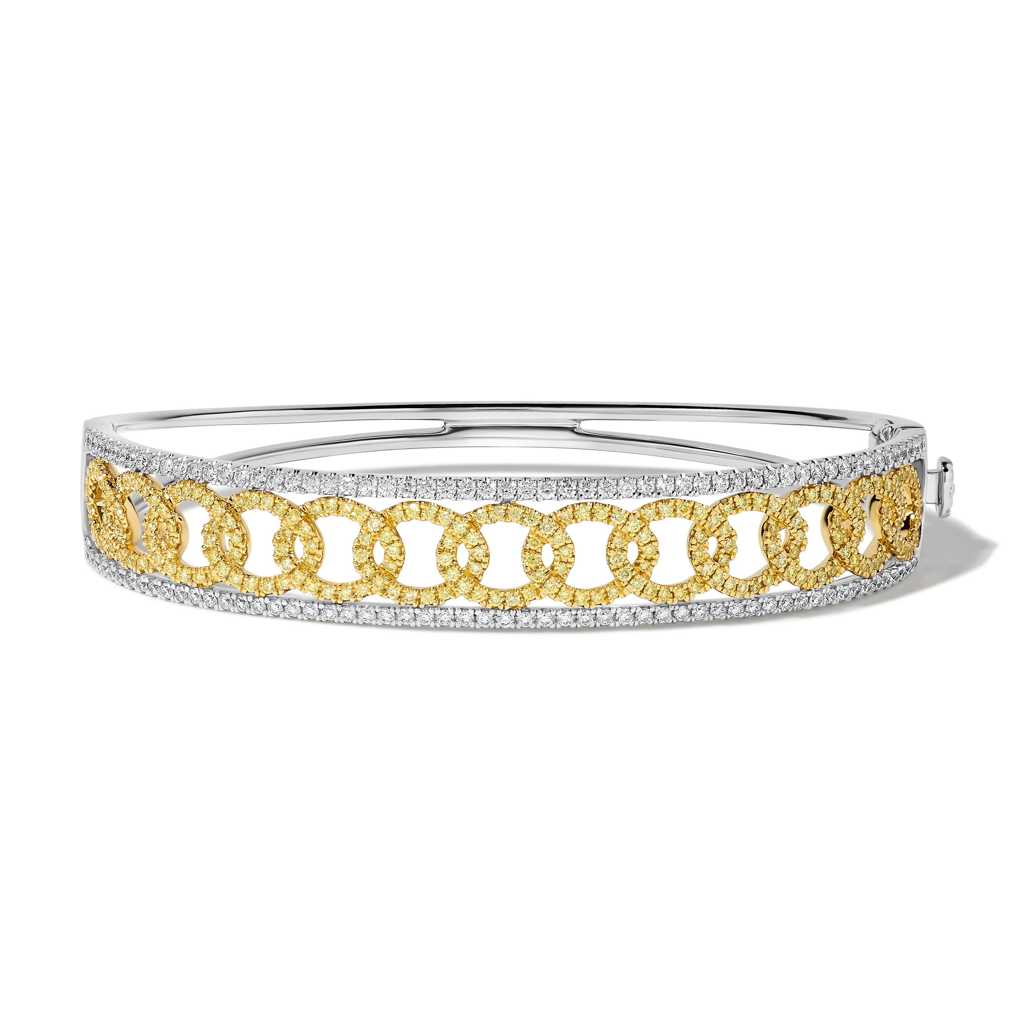 Yellow & White Round Diamond Bracelet SB0014GP