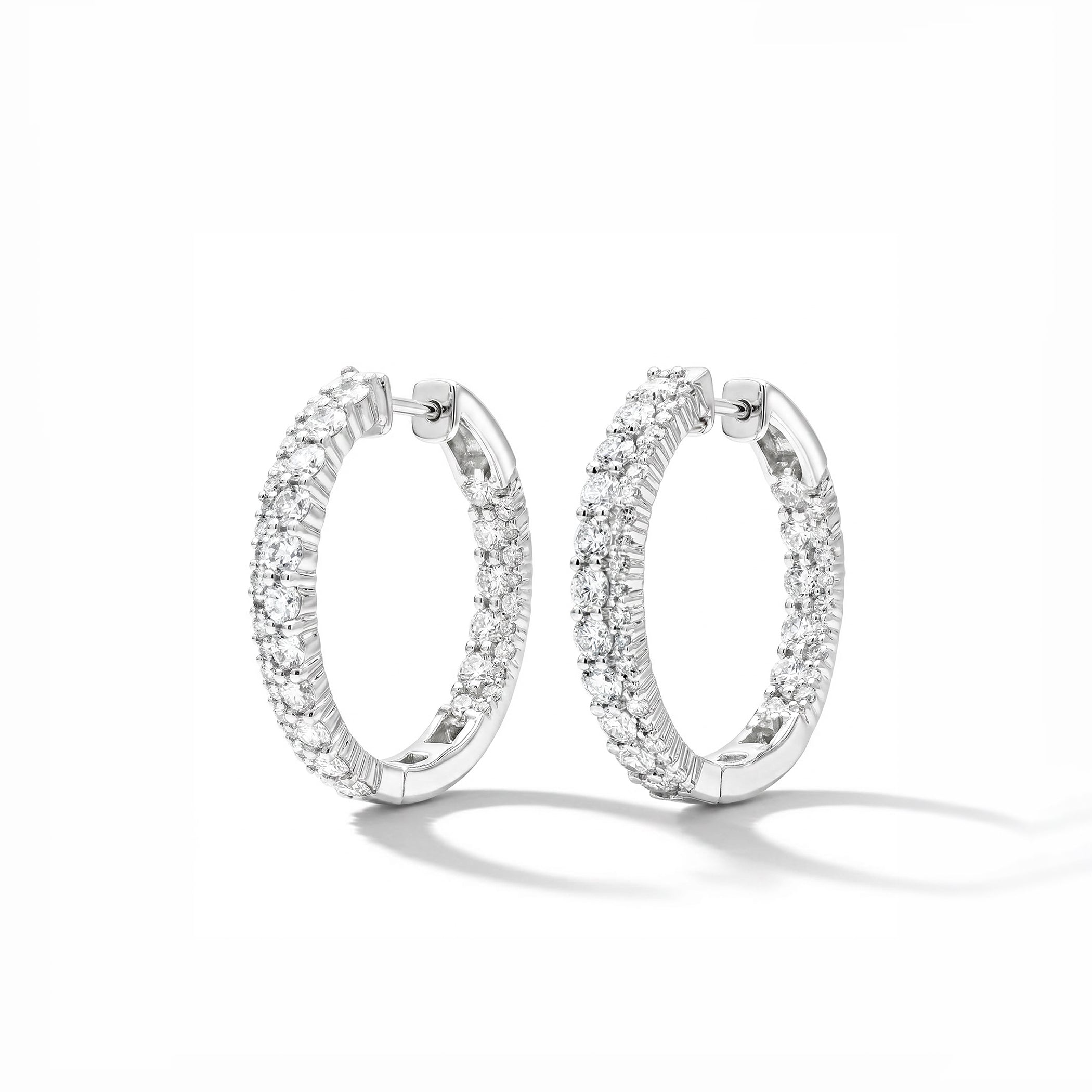 Natural Diamond Hoop Earrings product image 1