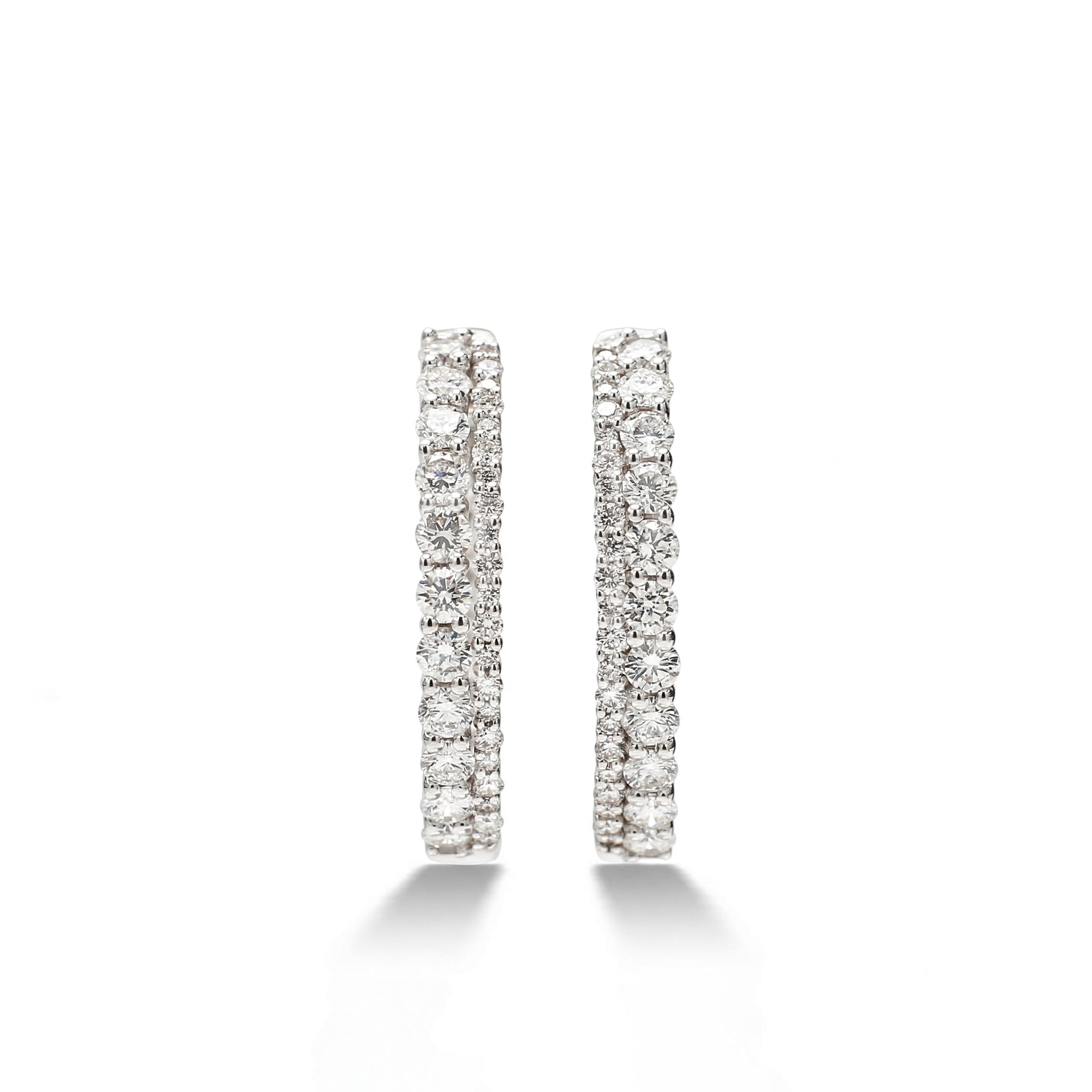 Natural Diamond Hoop Earrings product image 2