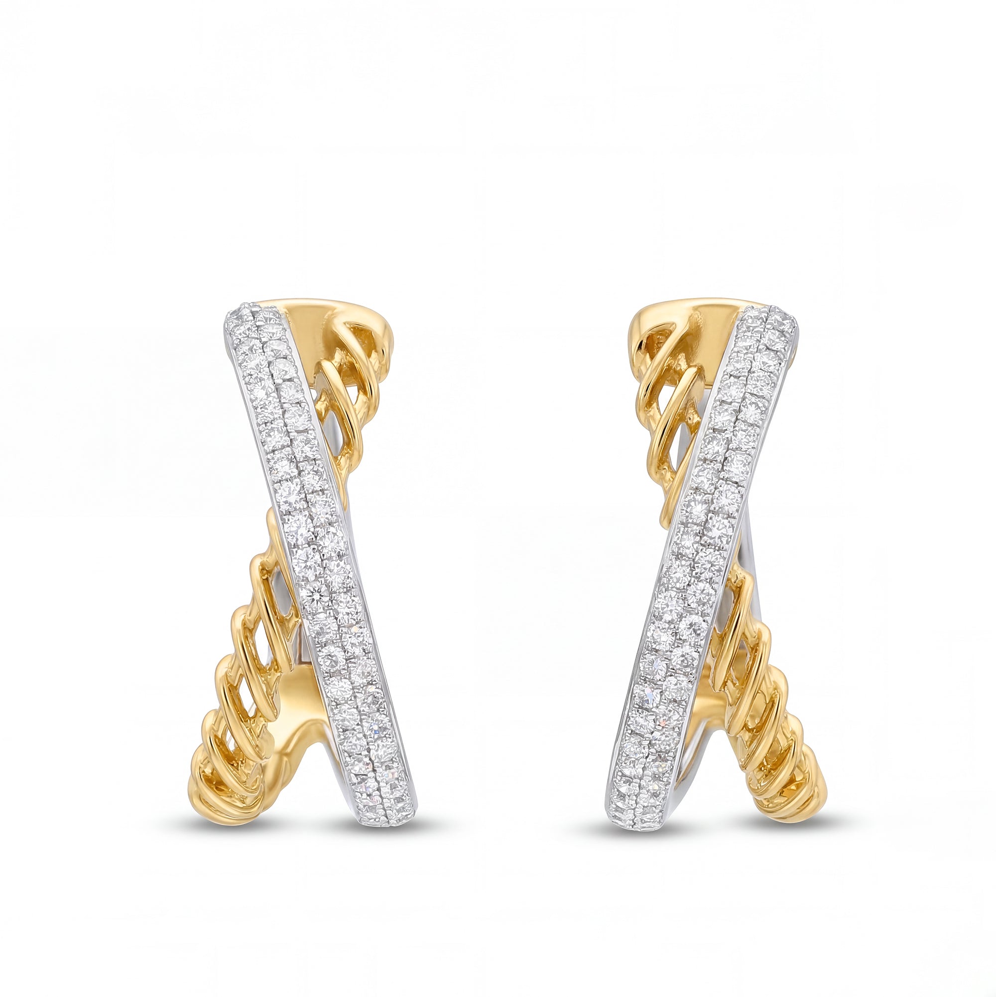 Natural White Round Diamond Earring product image 1