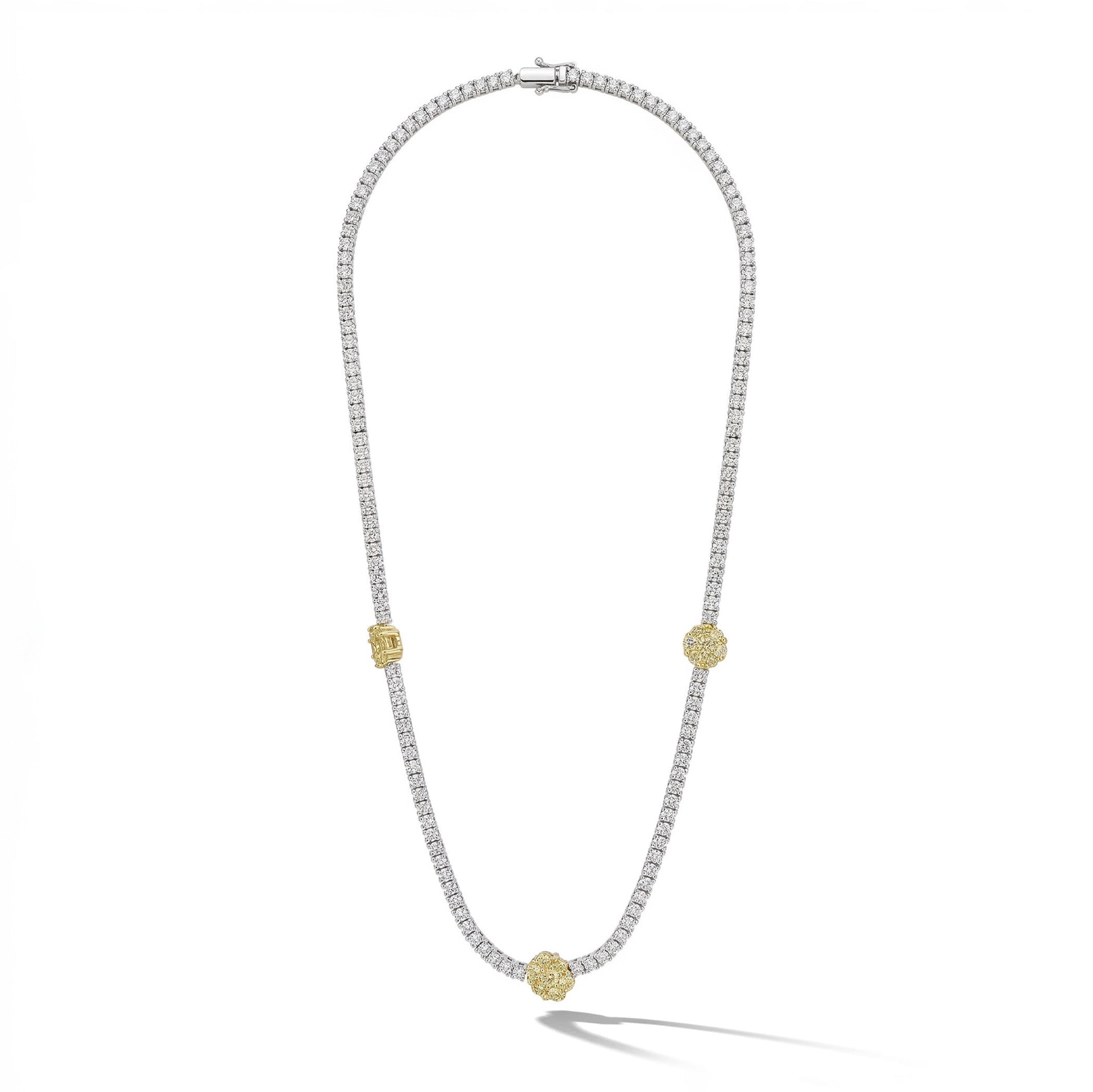 Natural Yellow & White Diamond Necklace product image 2