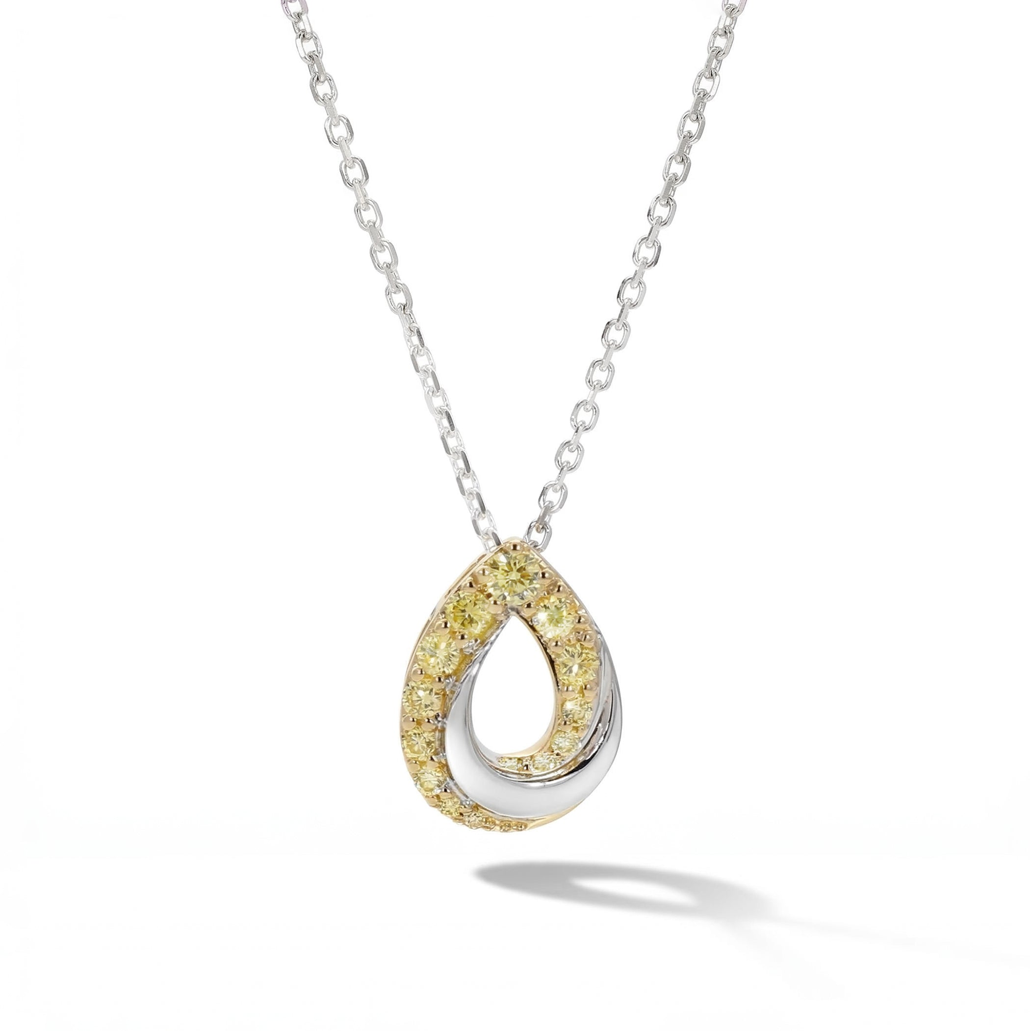 Natural Yellow Diamond Drop Necklace product image 1