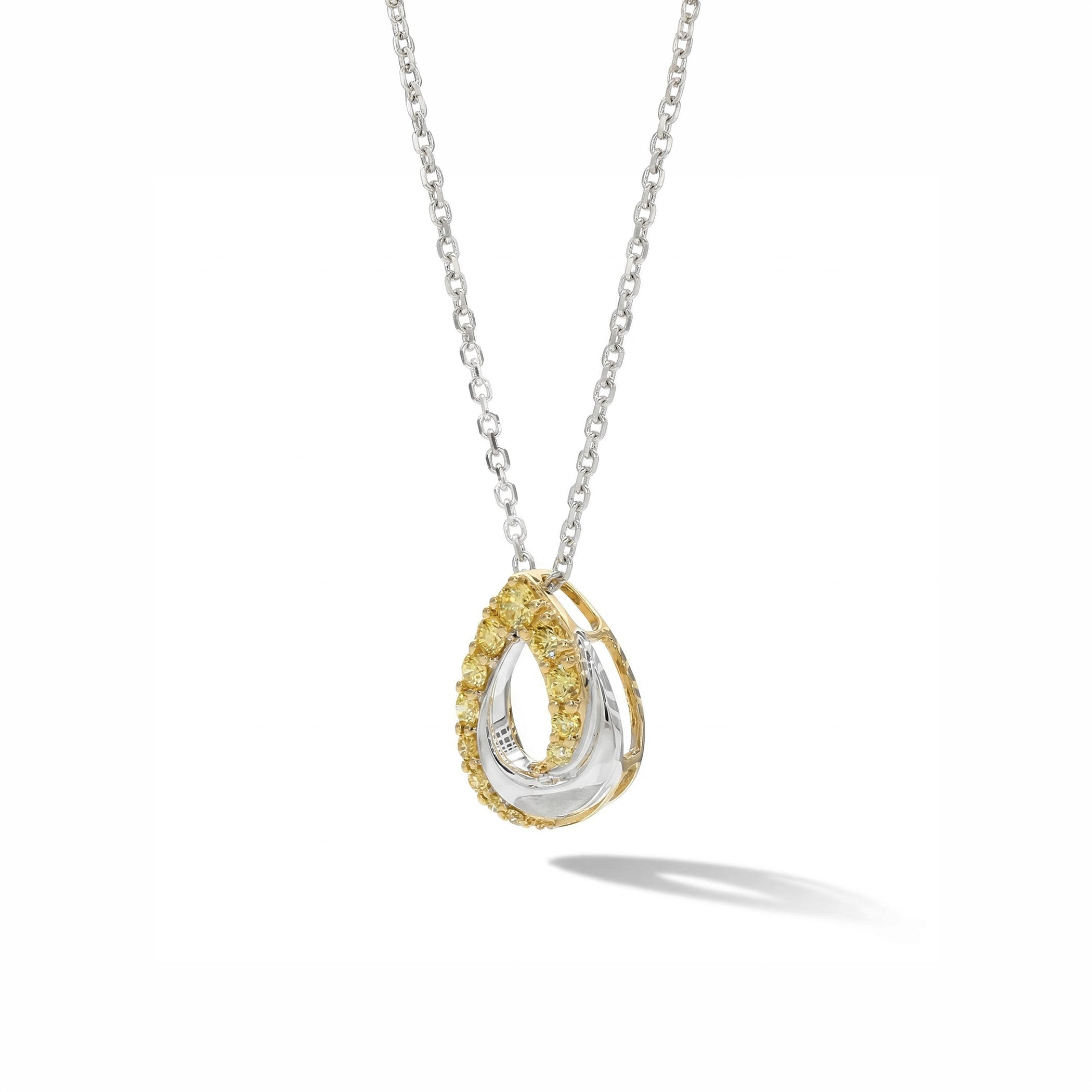 Natural Yellow Diamond Drop Necklace product image 2