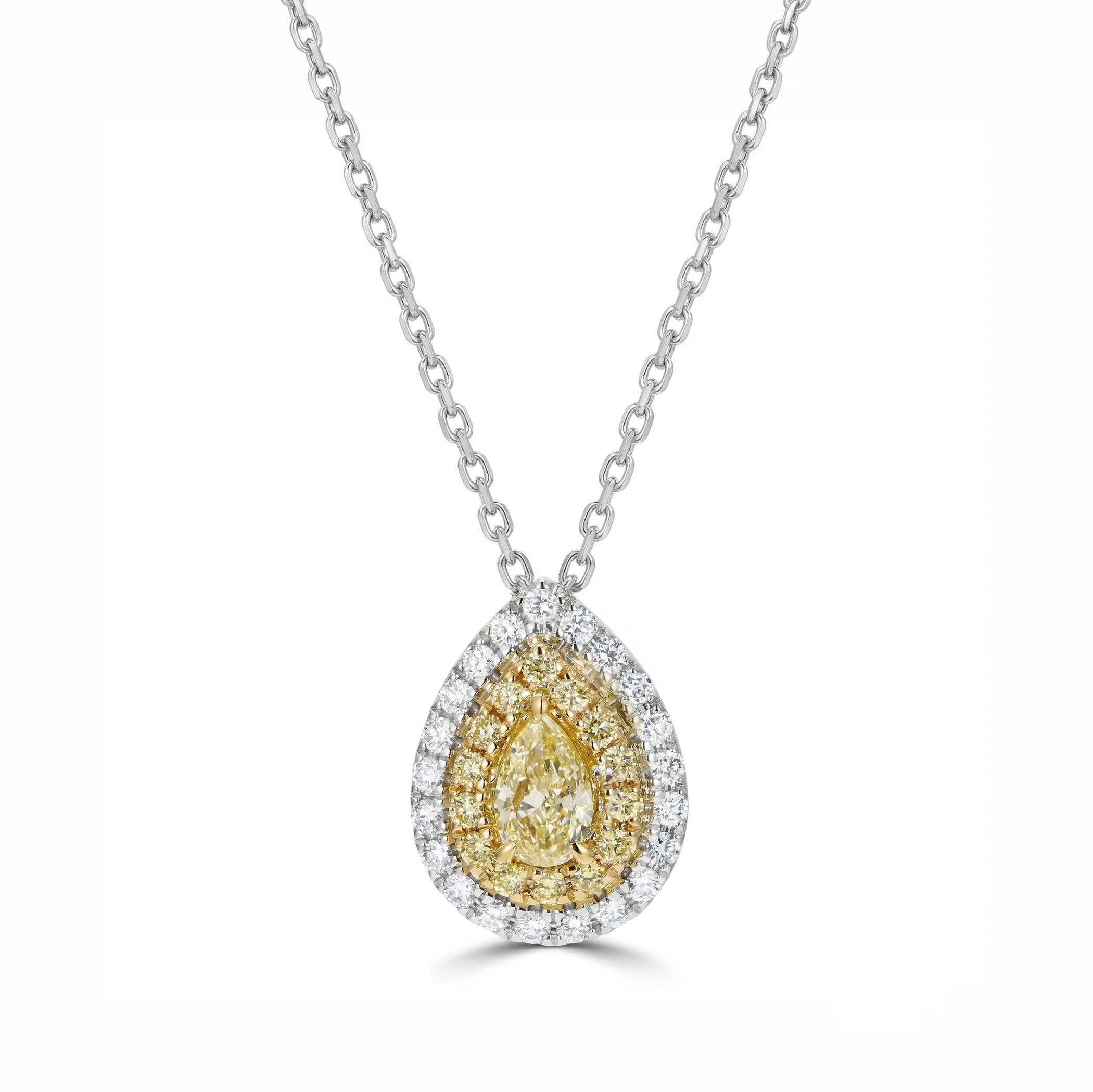 Natural Yellow Pear Diamond Pendant product image 1