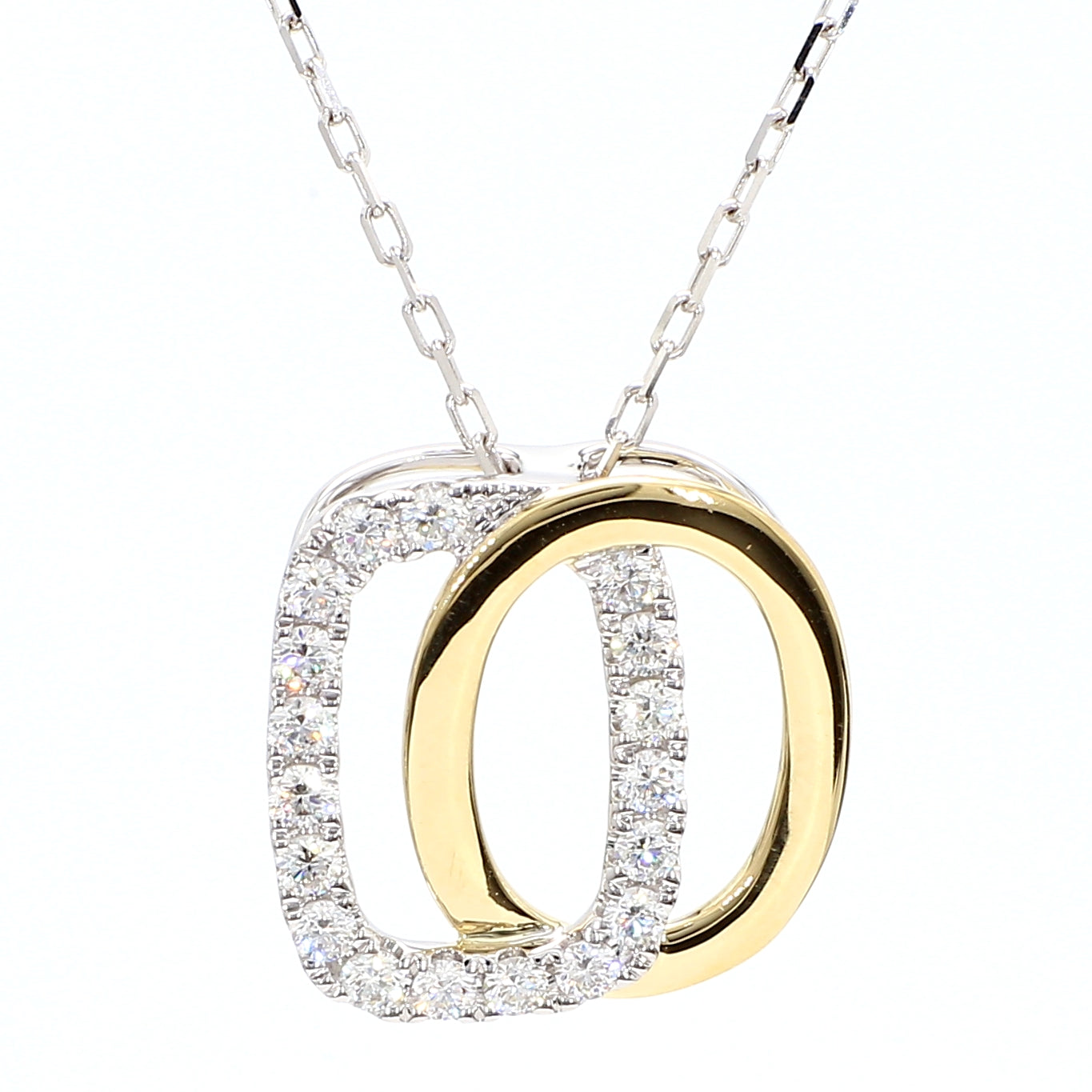 White Round Diamond Pendant SPW027GP