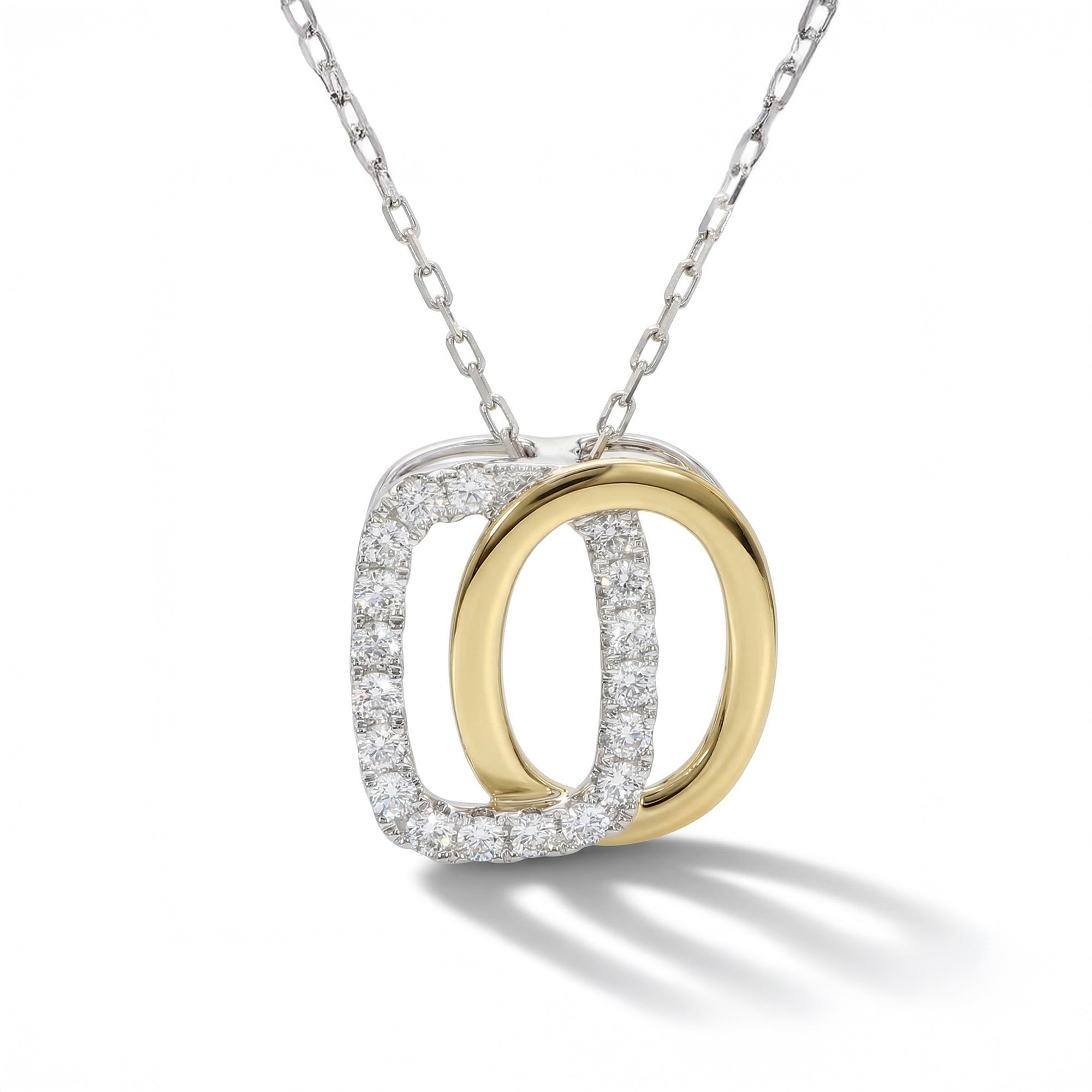 Diamond Crossover Necklace SPW027GP