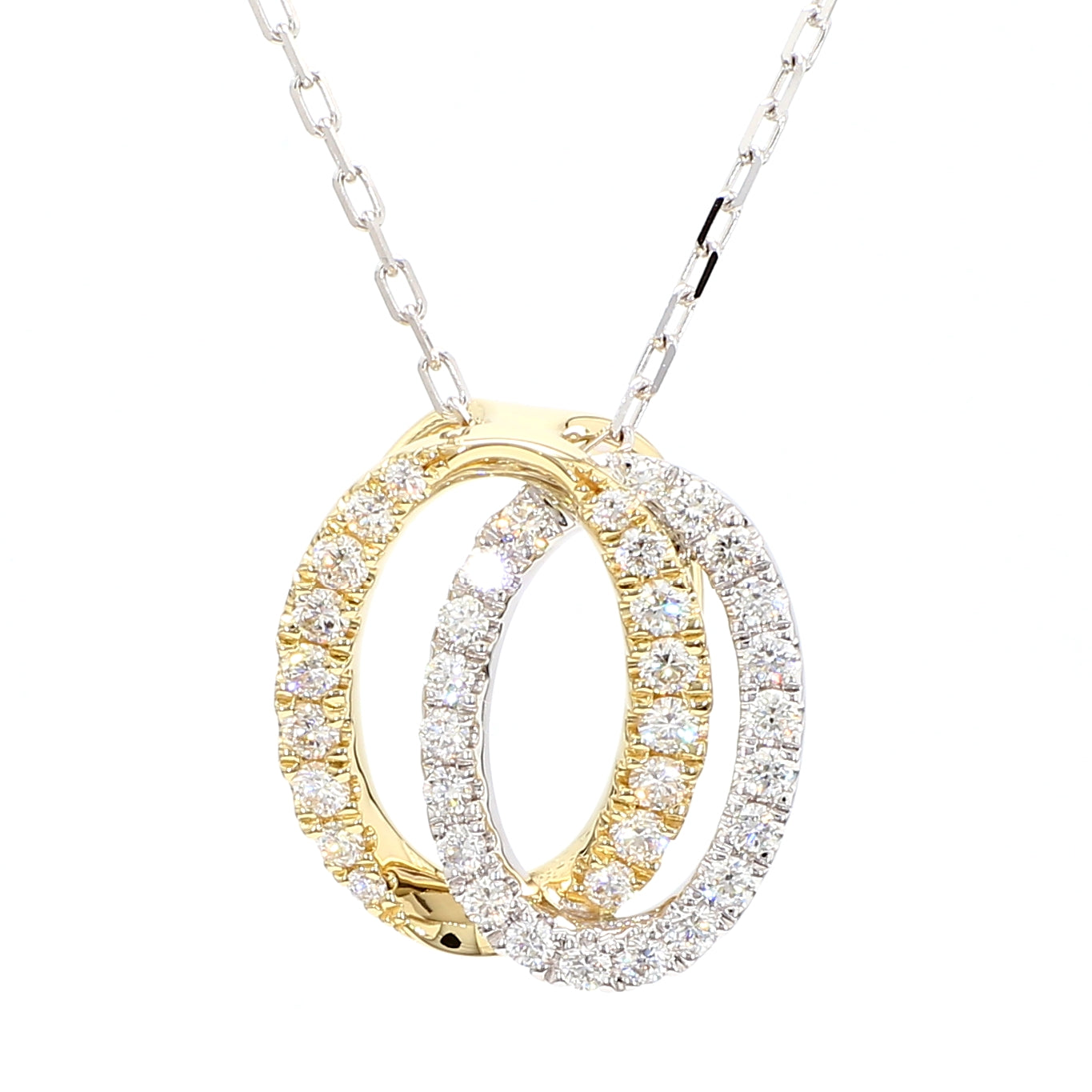 White Round Diamond Pendant SPW028GP