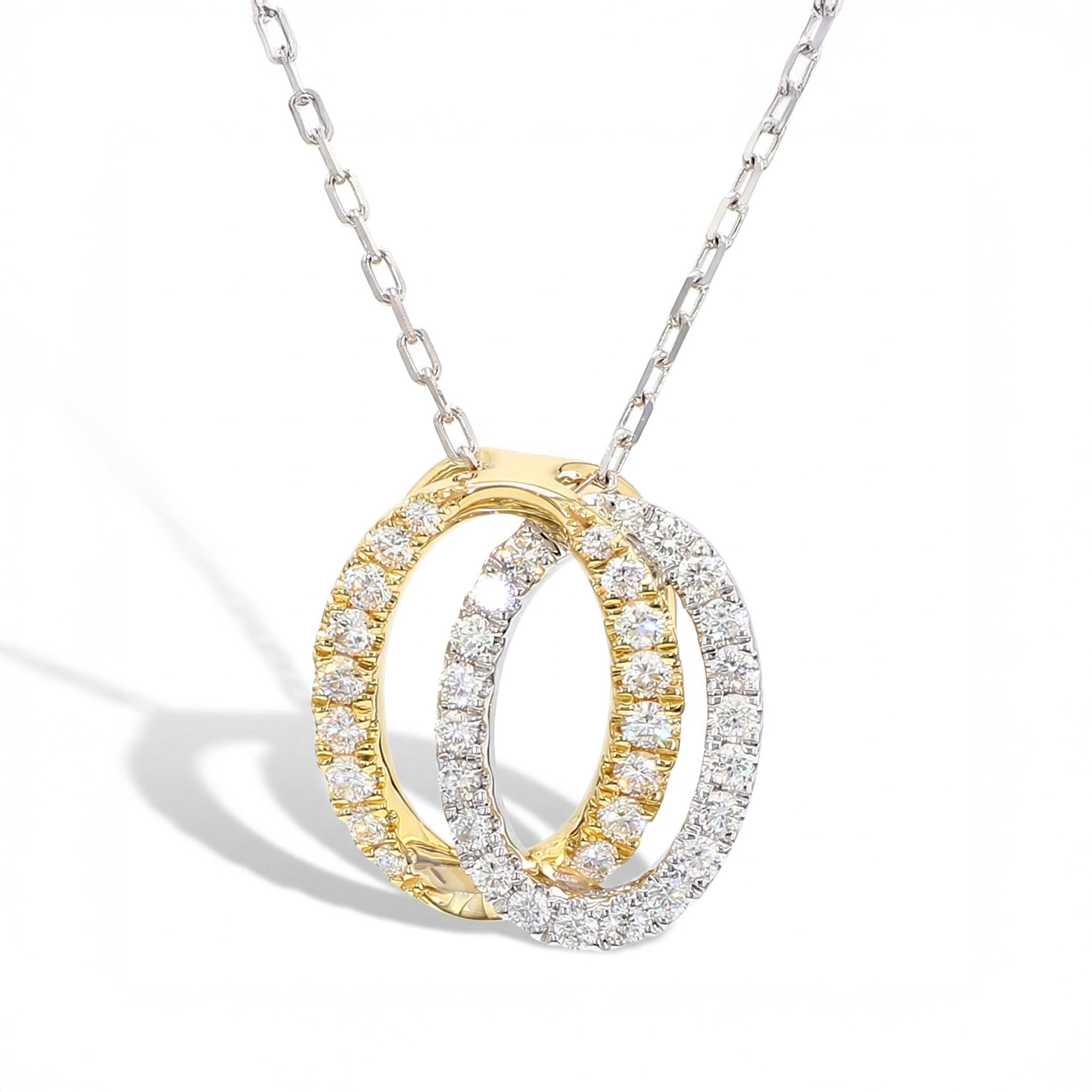 White Round Diamond Pendant SPW028GP