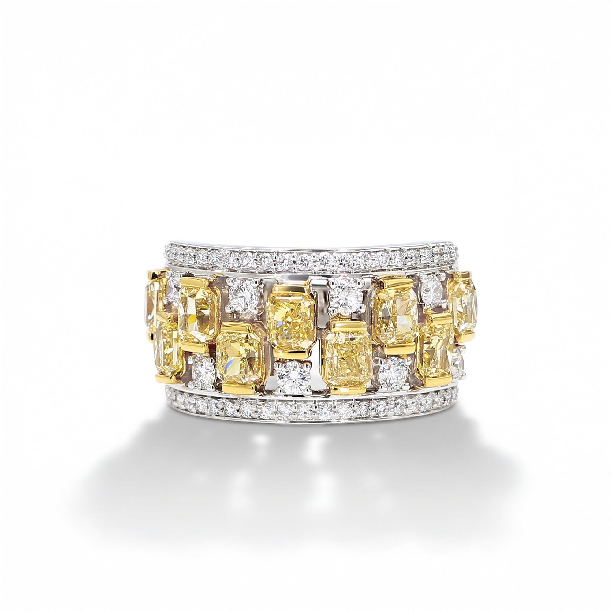 Natural Yellow Radiant Diamond Ring product image 1