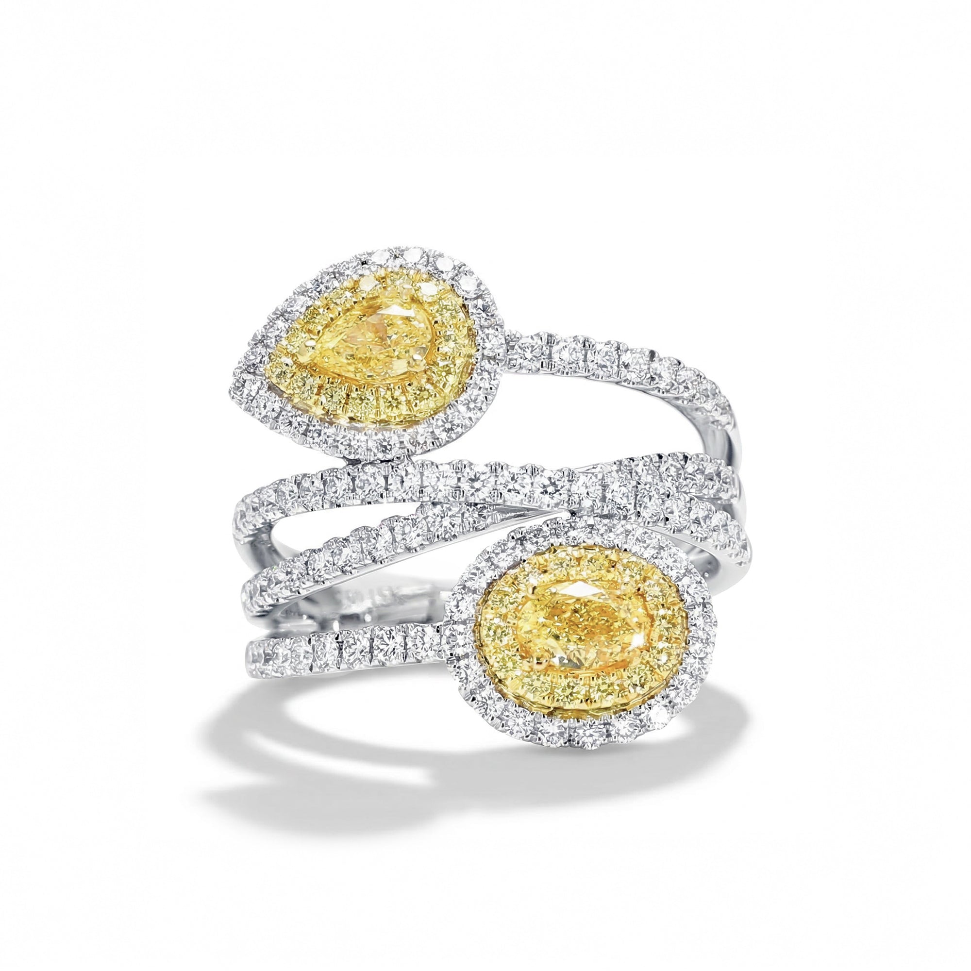 Yellow Oval Diamond Ring SR0098GP