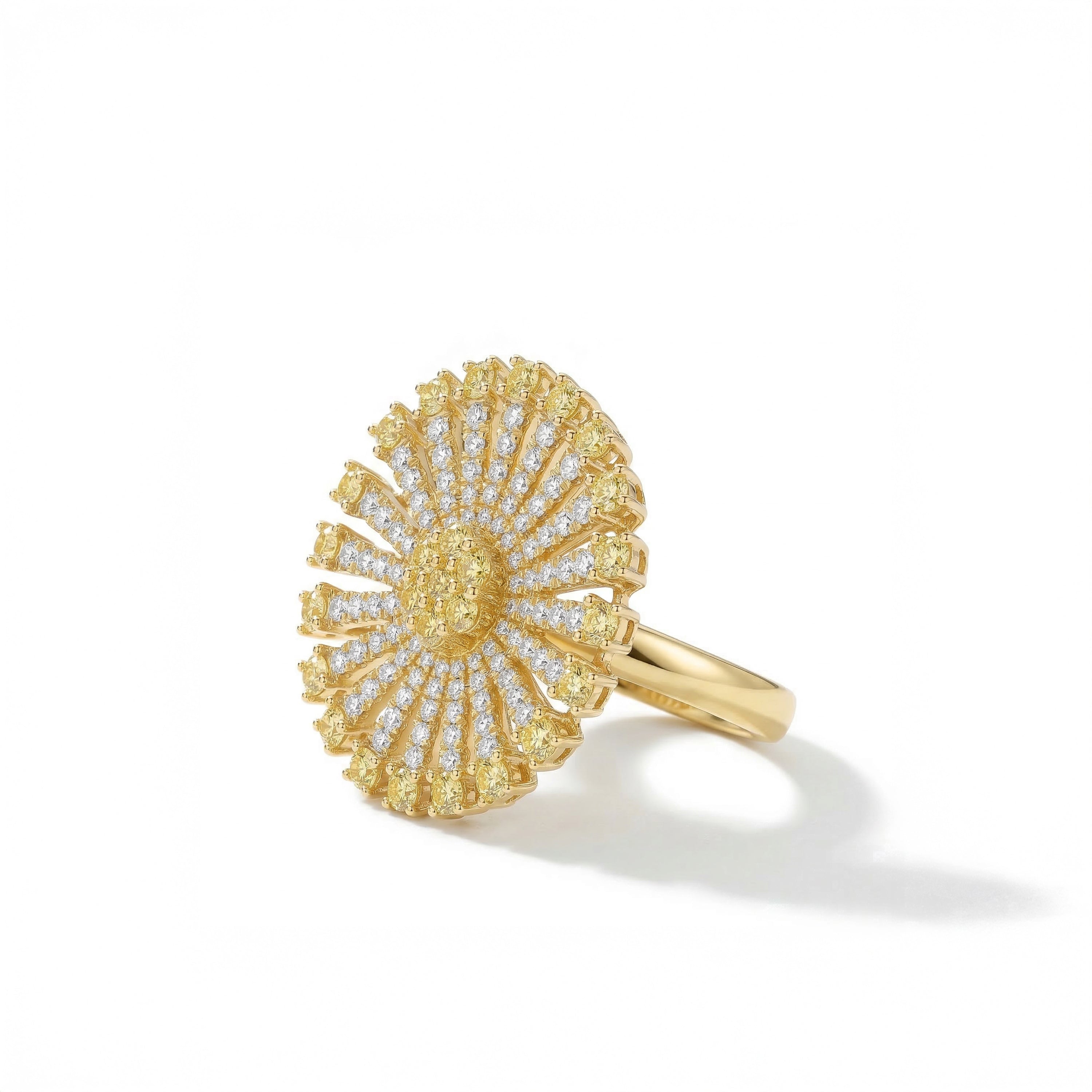 Natural Yellow Round Diamond Ring product image 2
