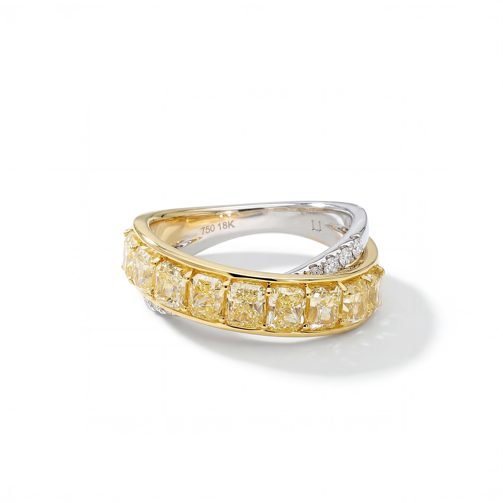 Yellow Radiant Diamond Ring SRB002GP