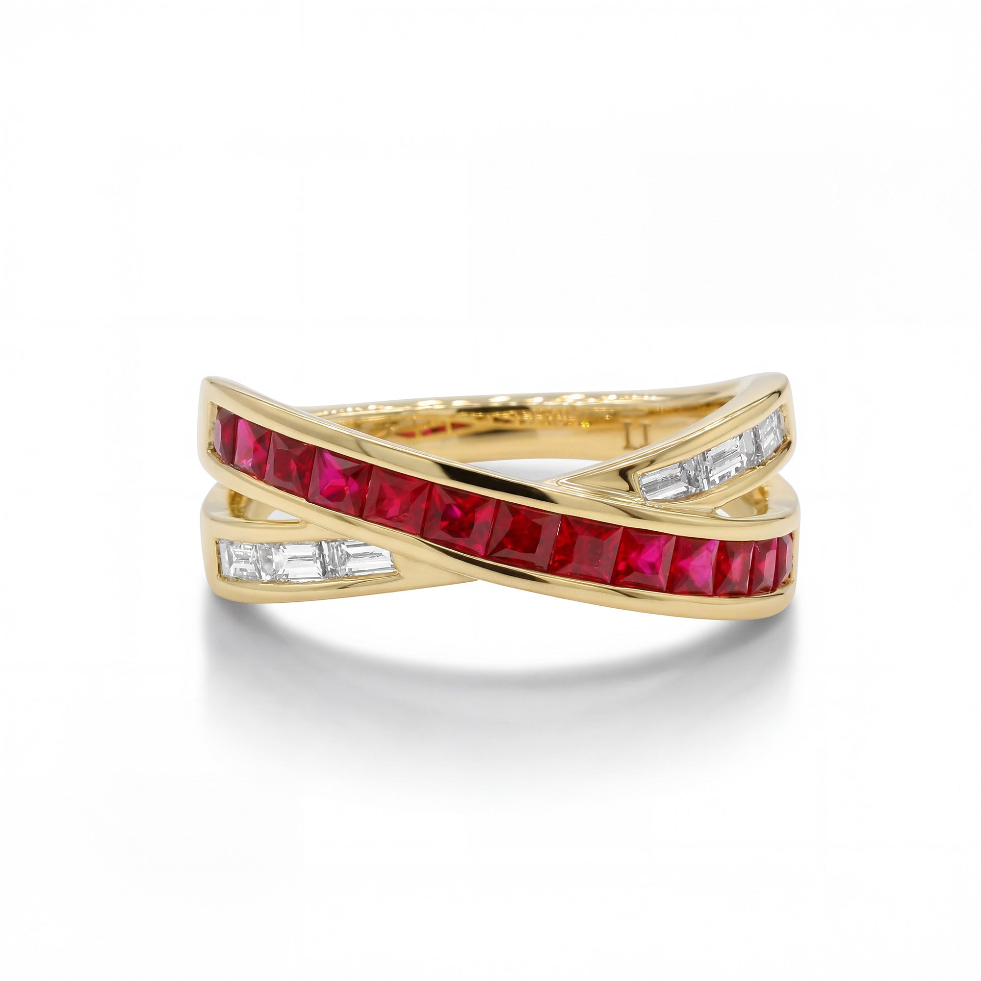 Princess Ruby Crossover Ring