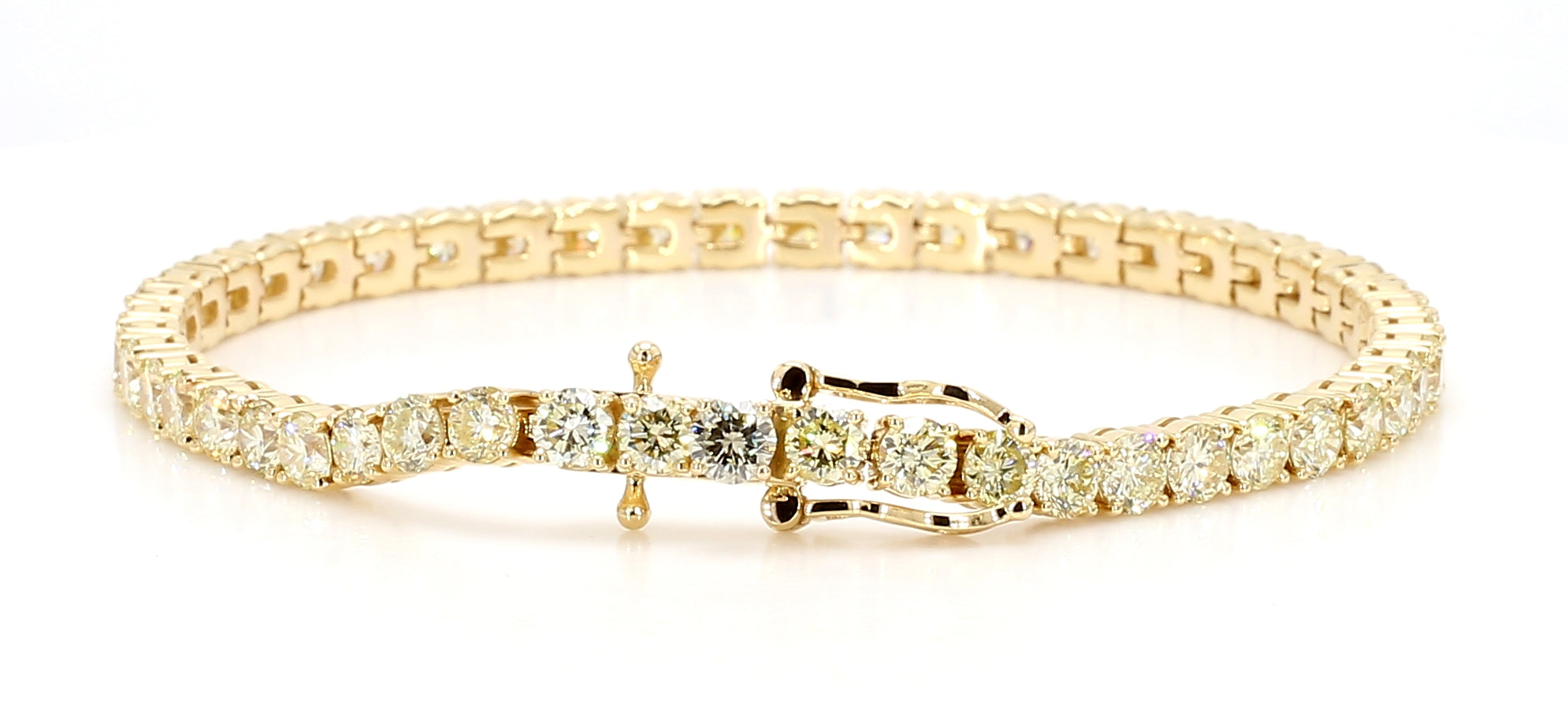 Natural White Round Diamond Bracelet