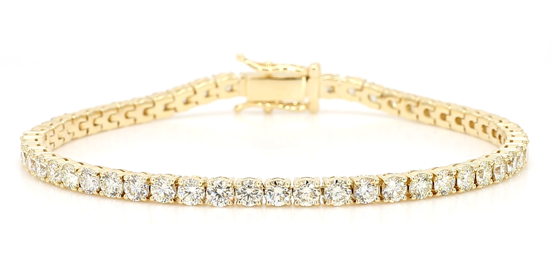 Natural White Round Diamond Bracelet