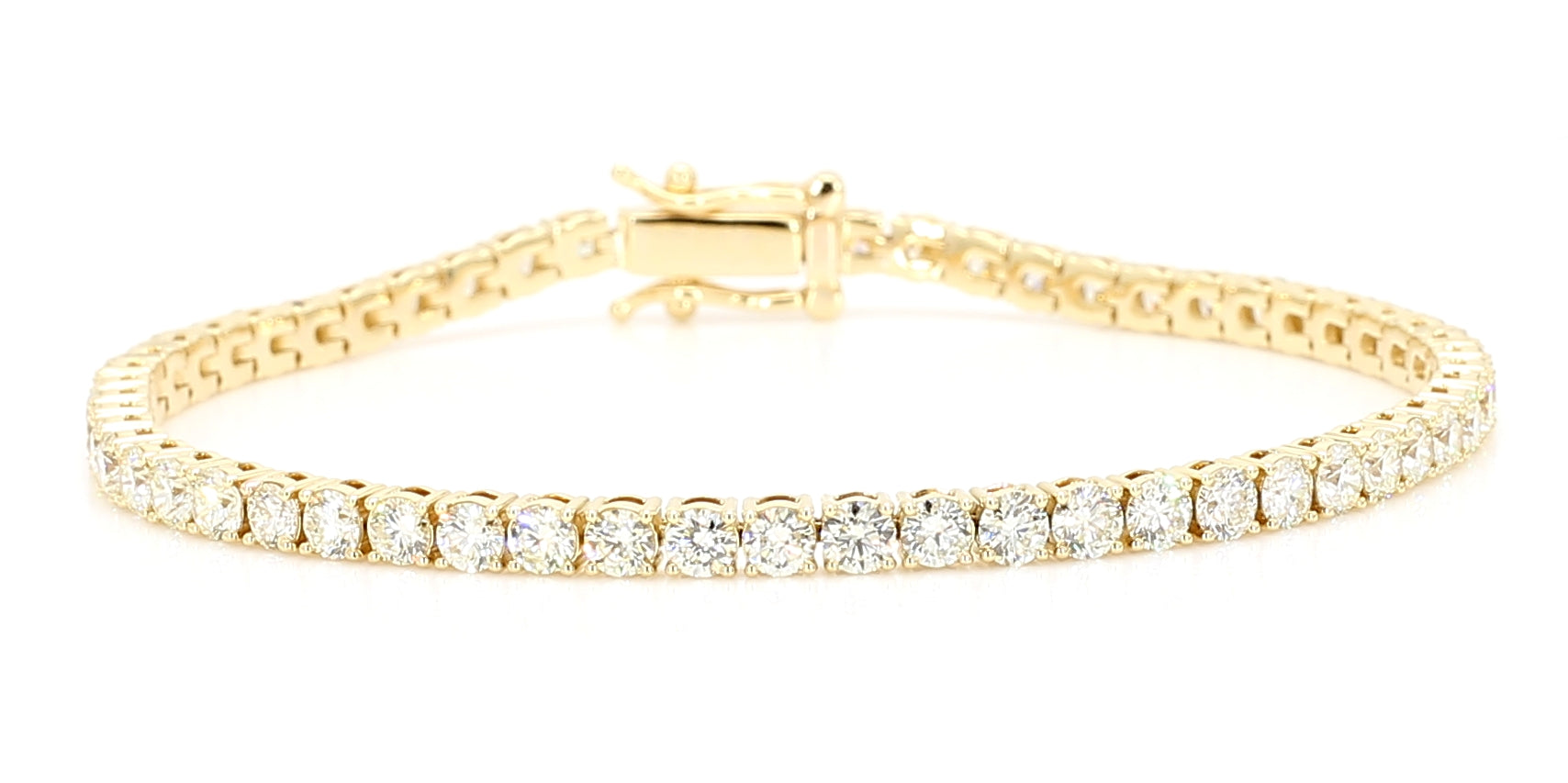 Natural White Round Diamond Bracelet