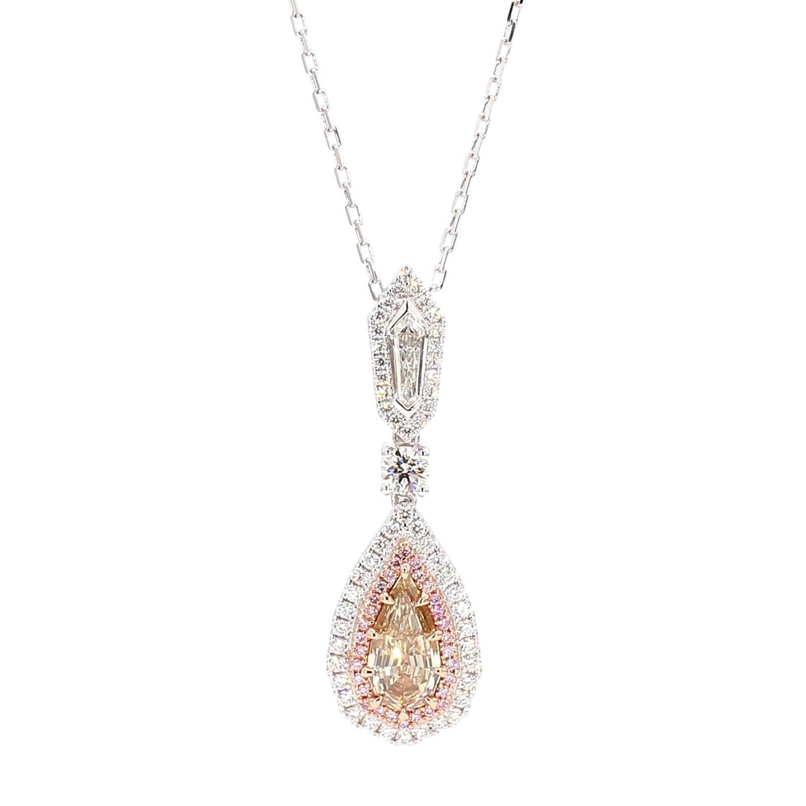Natural Yellow Kite Diamond Pendant Gia CERTIFIED