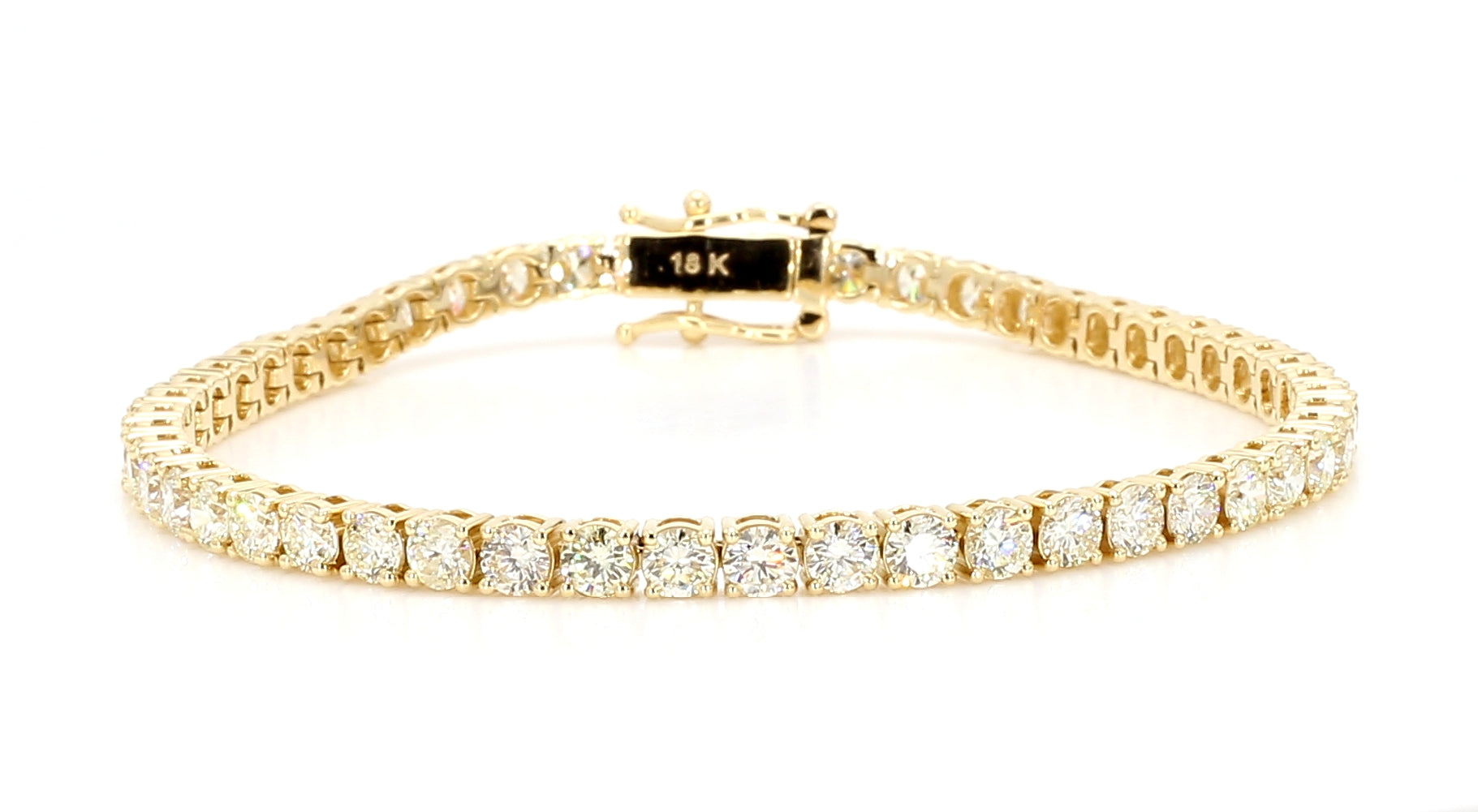Natural White Round Diamond Bracelet