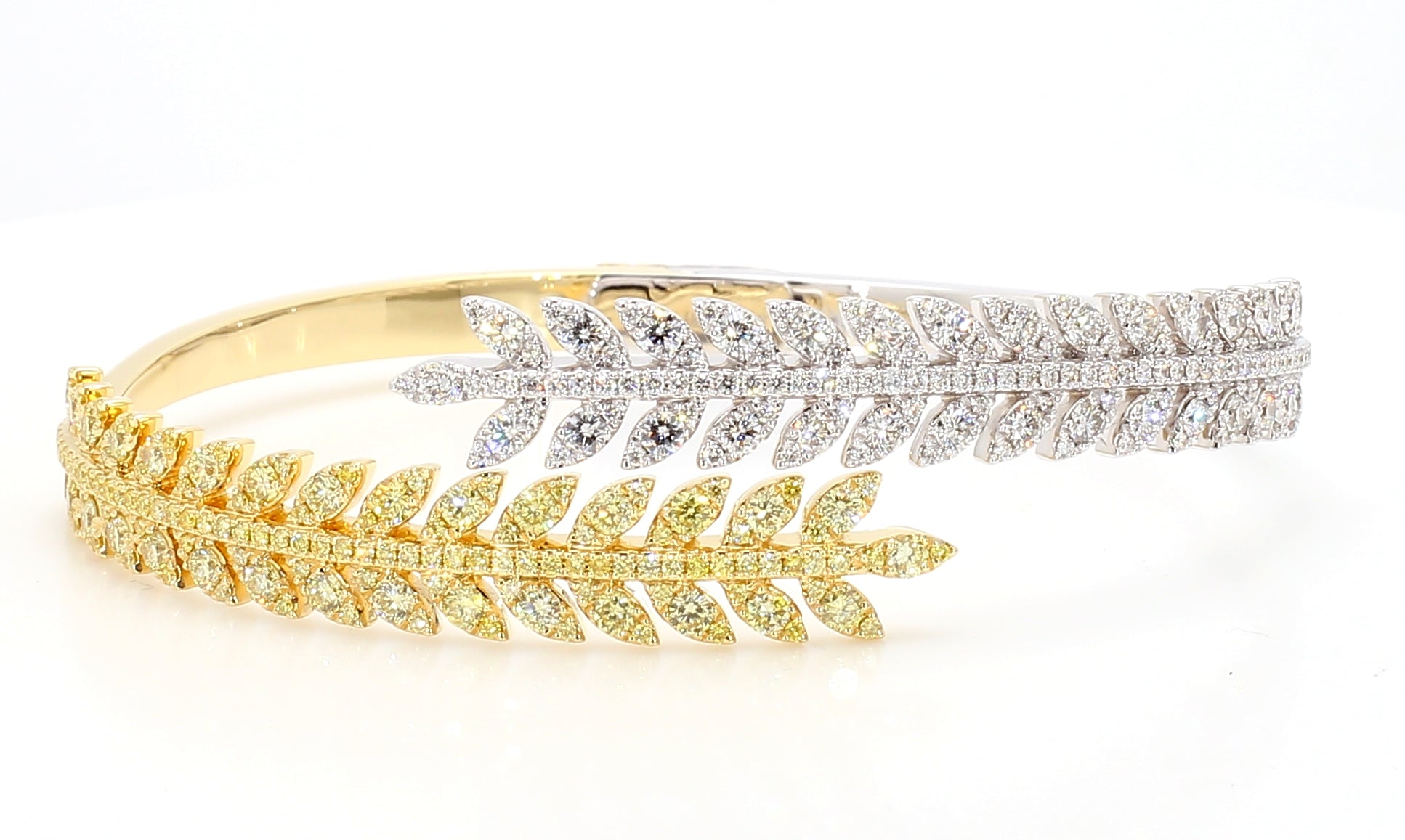 Natural Yellow Round Diamond Bracelet