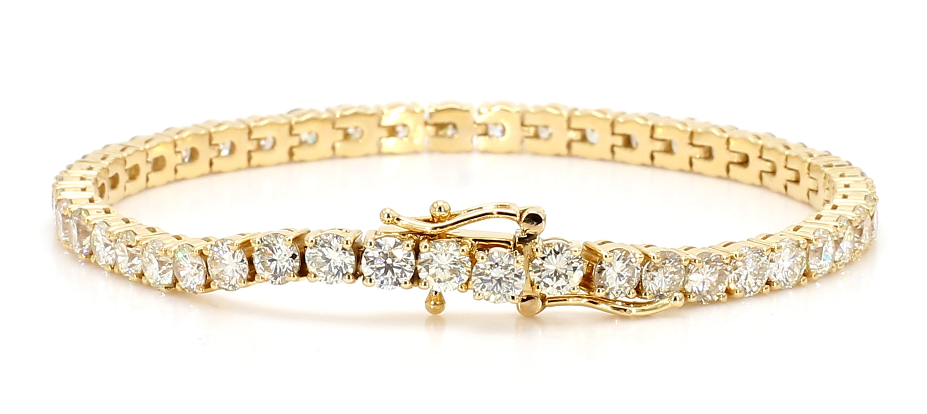 Natural White Round Diamond Bracelet