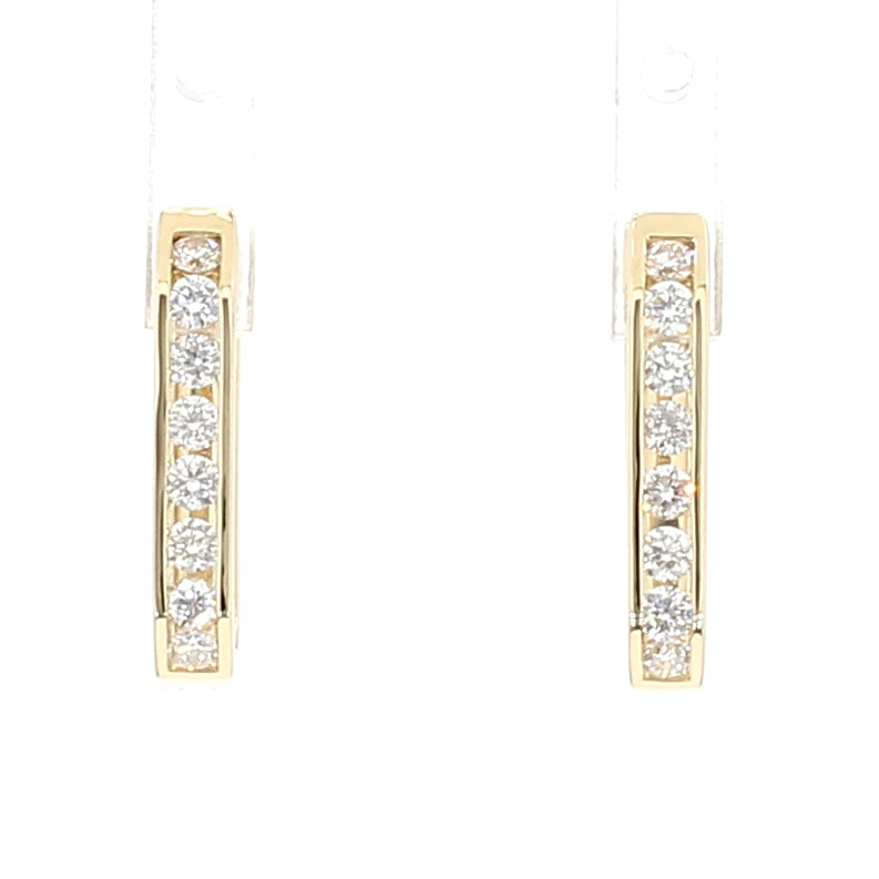 Natural White Round Diamond EARRING