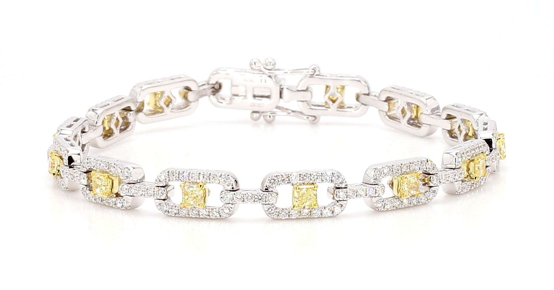 Natural Yellow Radiant Diamond BRACELET