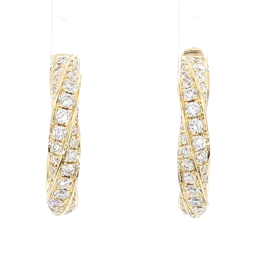 Natural White Round Diamond EARRING