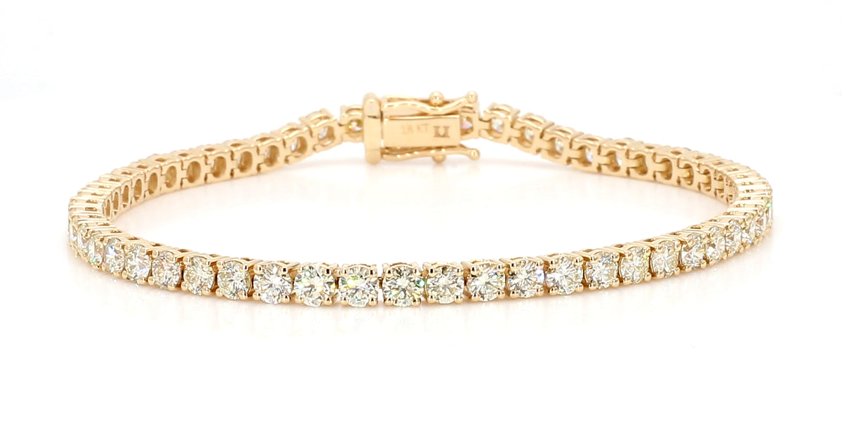 Natural White Round Diamond Bracelet
