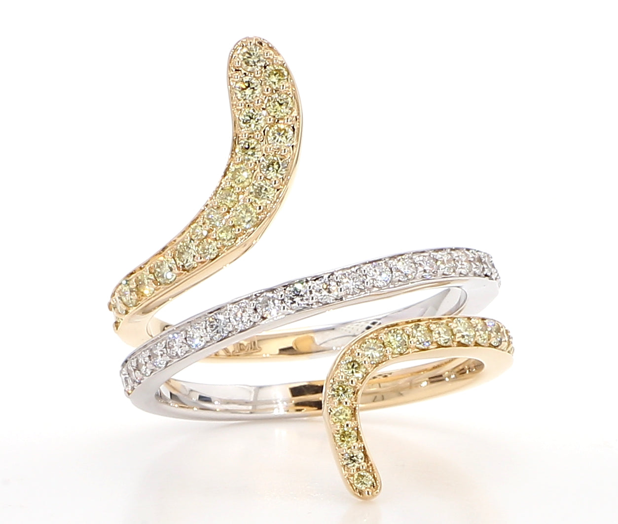 Natural Yellow Round Diamond Ring