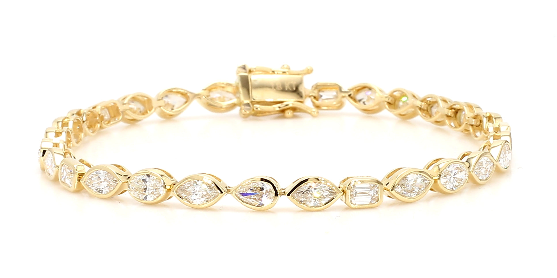 Natural White Marquise Diamond Bracelet