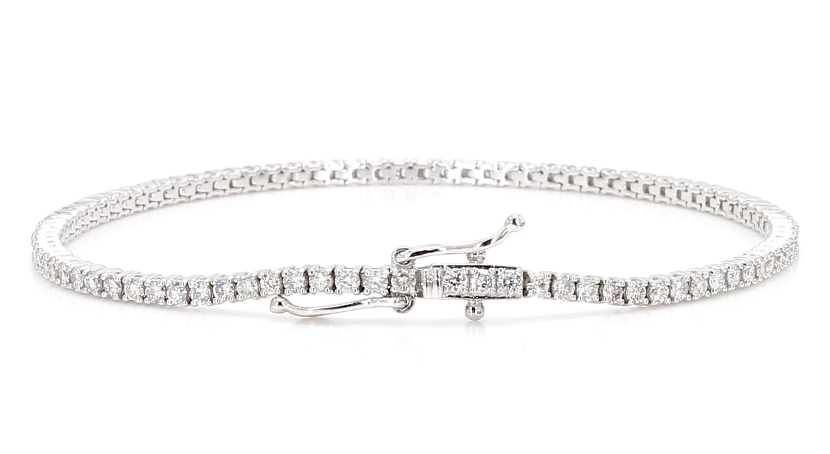 Natural White Round Diamond Bracelet
