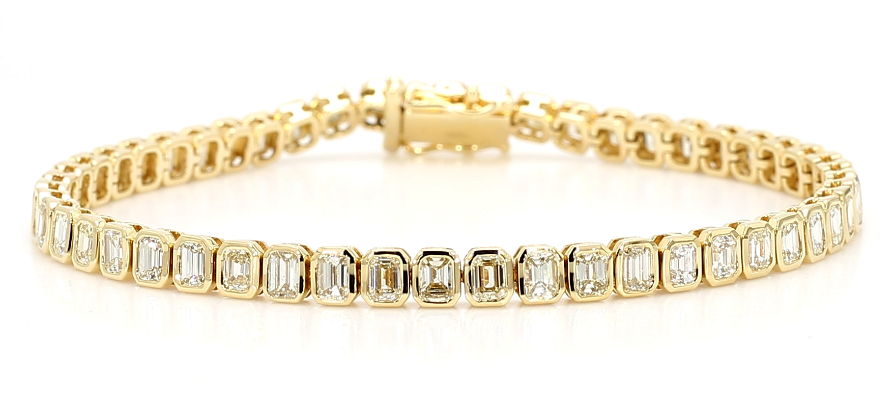 Natural White Emerald Diamond Bracelet