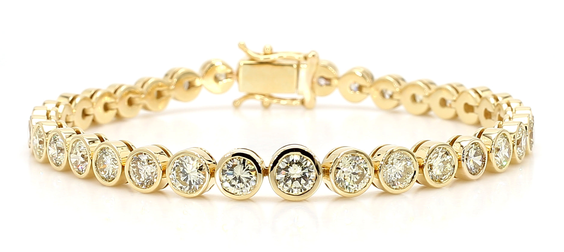Natural White Round Diamond Bracelet