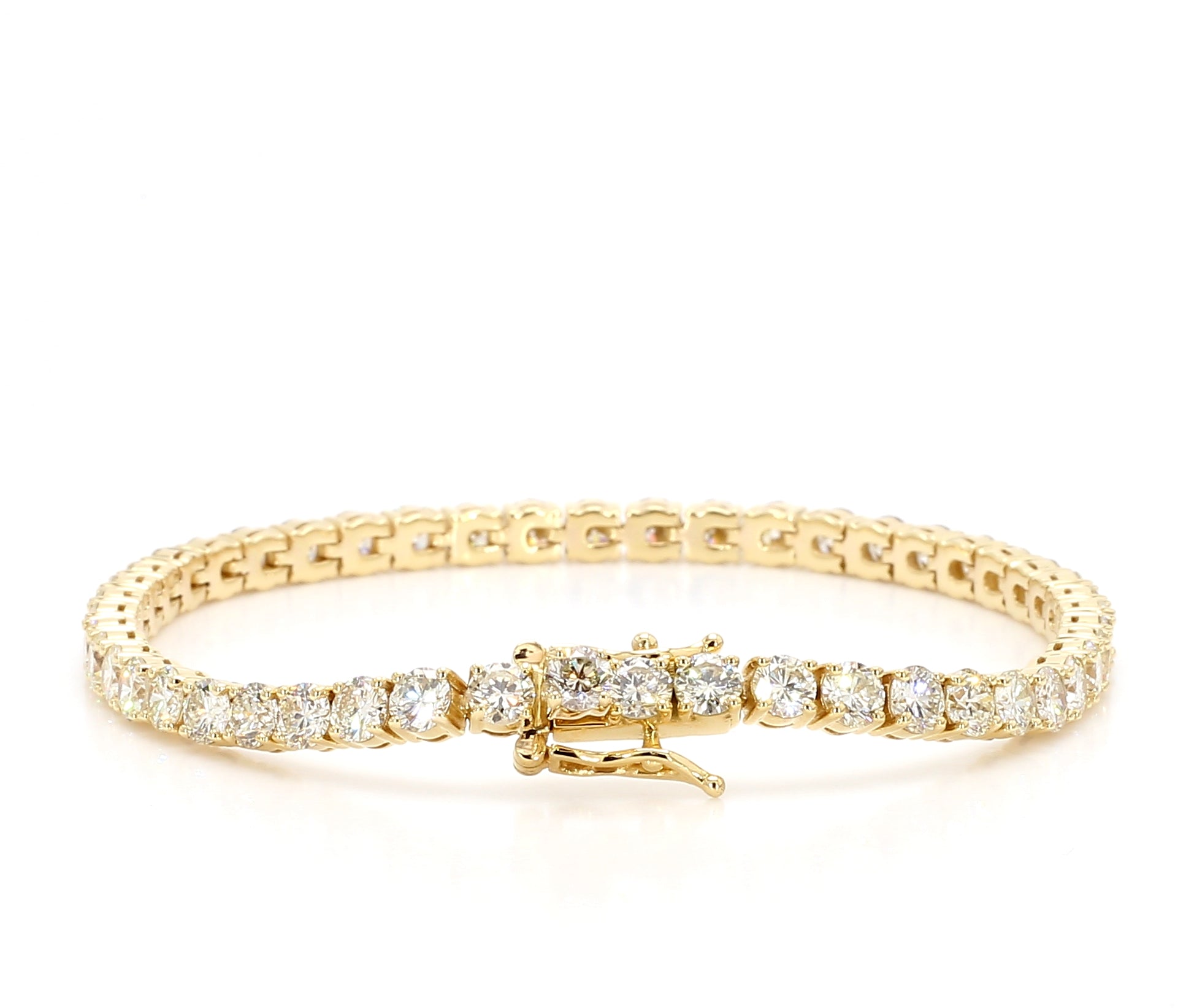 Natural White Round Diamond Bracelet
