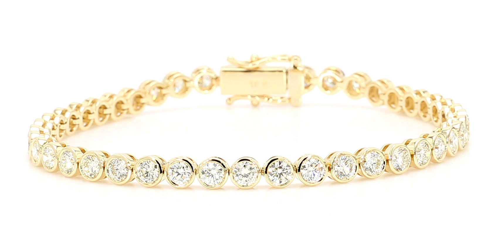 Natural White Round Diamond Bracelet