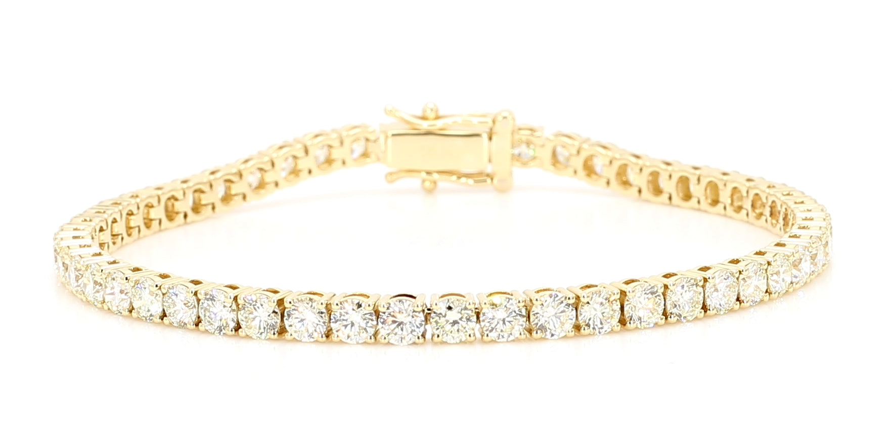 Natural White Round Diamond Bracelet