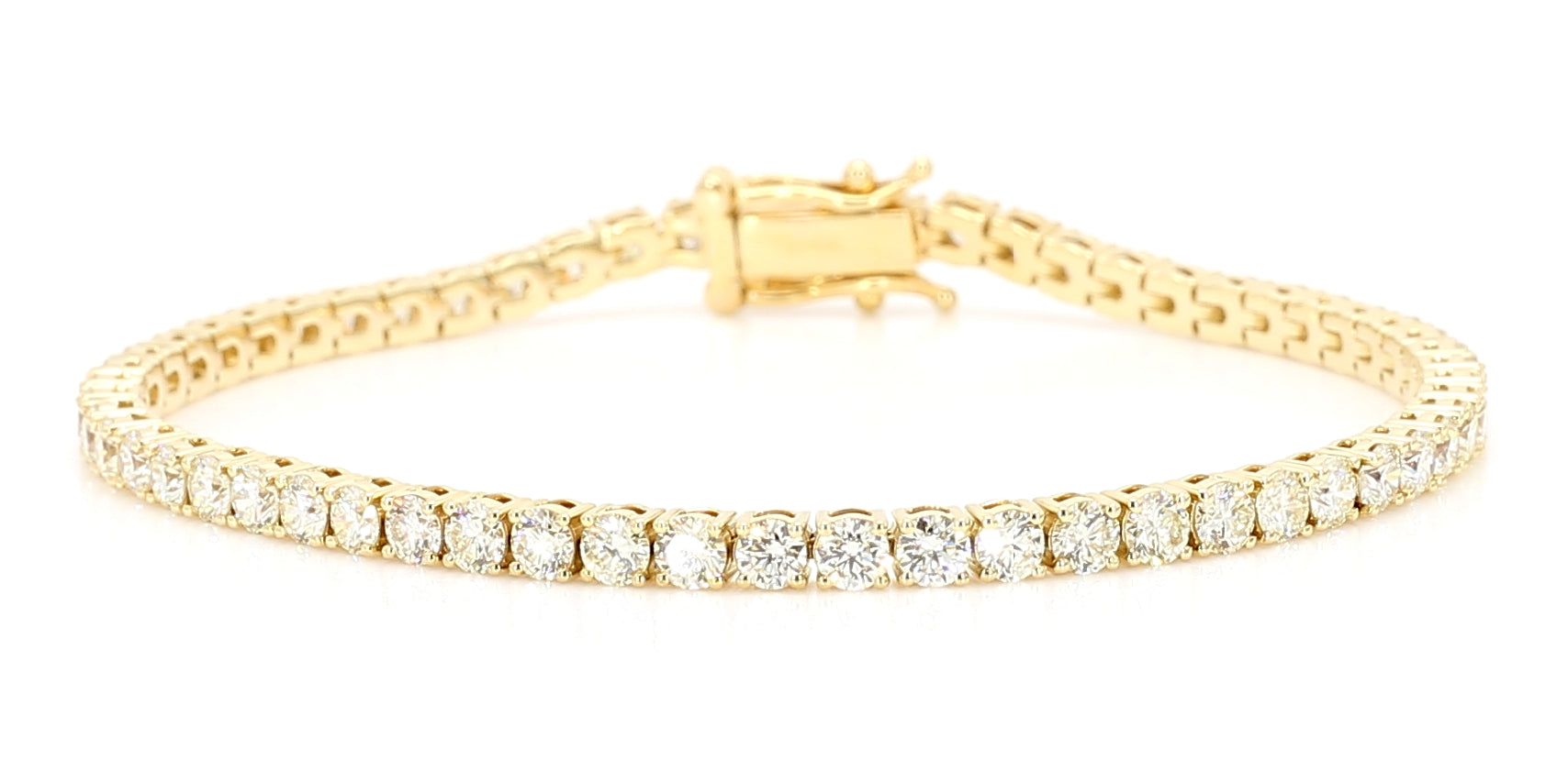 Natural White Round Diamond Bracelet