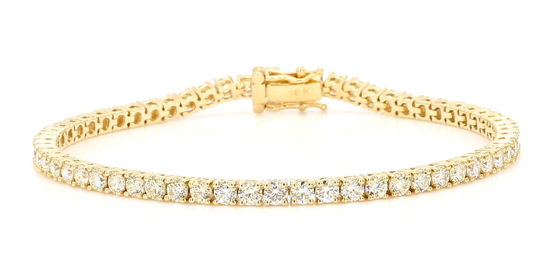 Natural White Round Diamond Bracelet