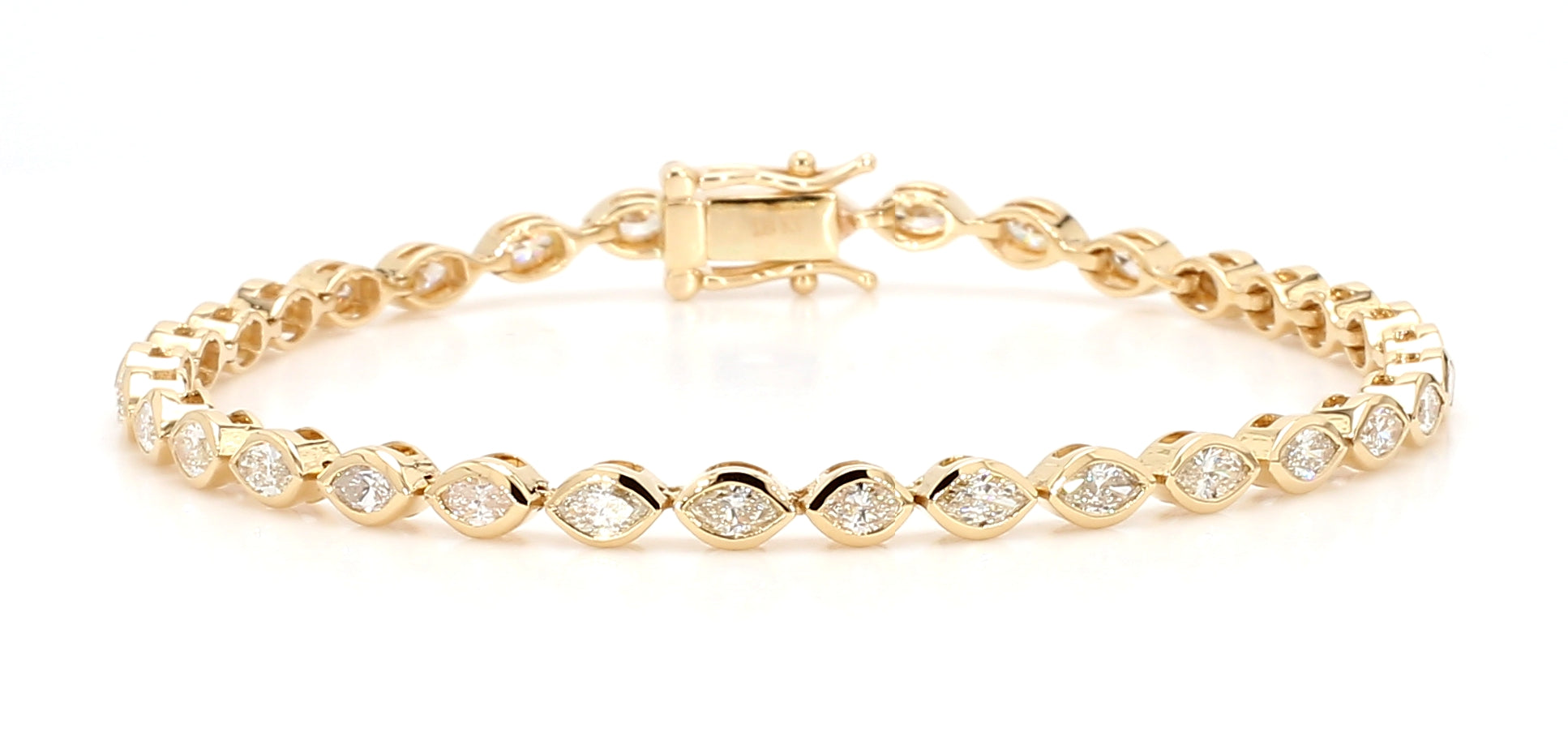 Natural White Marquise Diamond Bracelet