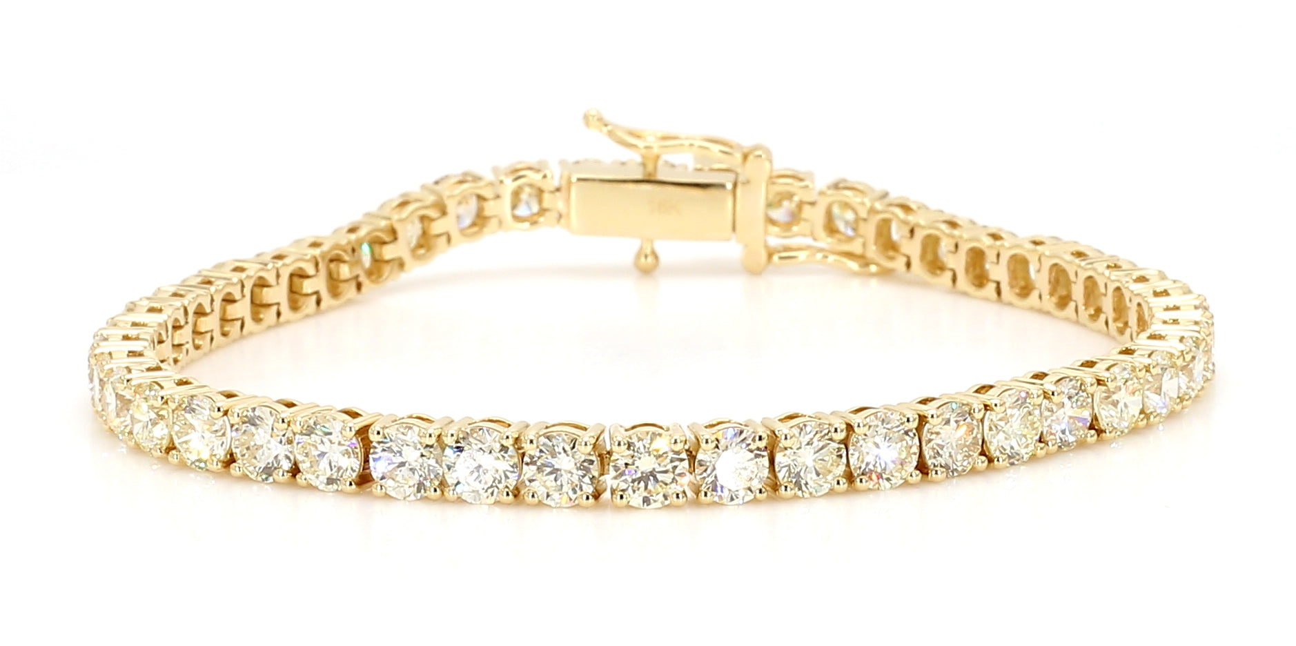 Natural White Round Diamond Bracelet