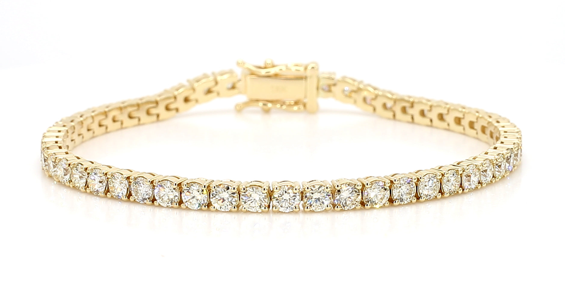 Natural White Round Diamond Bracelet